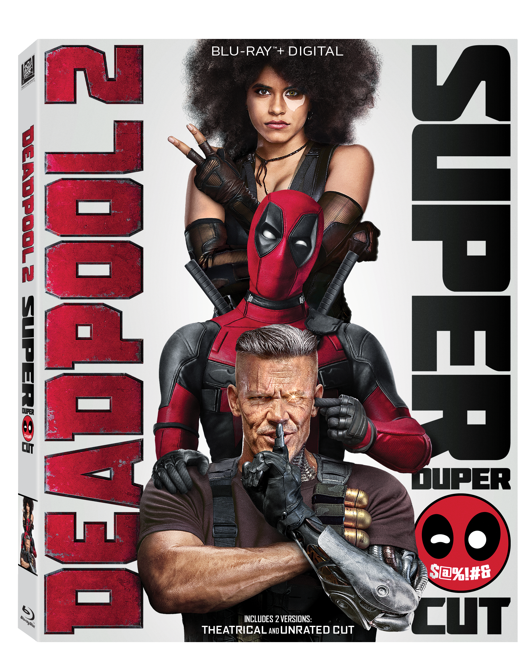 Deadpool 2 Blu-Ray Combo Pack cover (20th Century Fox Home Entertainment)