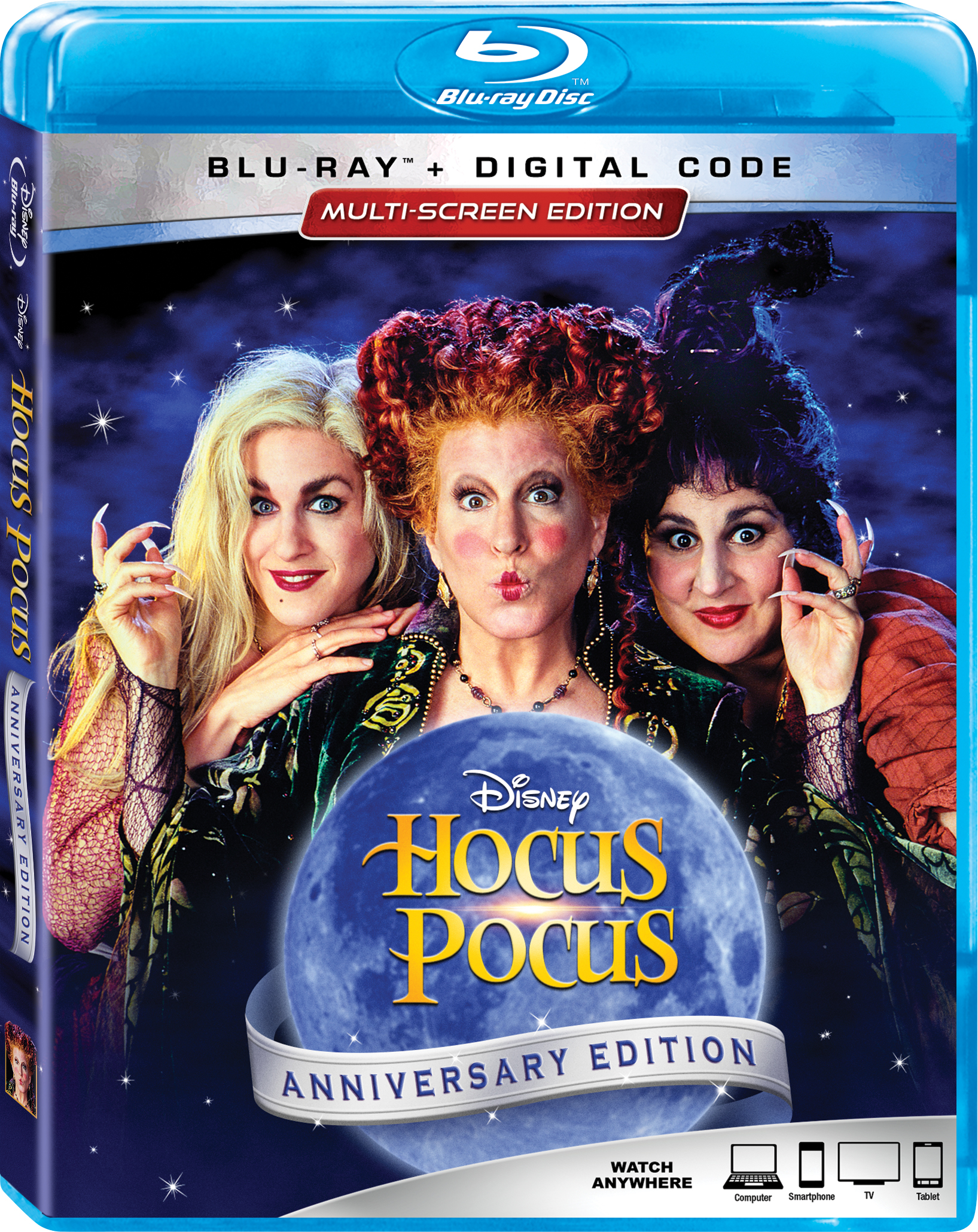 Hocus Pocus 25th Anniversary Blu-Ray Combo Pack cover (Walt Disney Studios Home Entertainment)