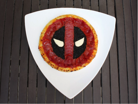 Deadpool Pizza At The Scene Pool Deck Only Available Saturday, August 18th (20th Century Fox Home Entertainment/Planet Hollywood)