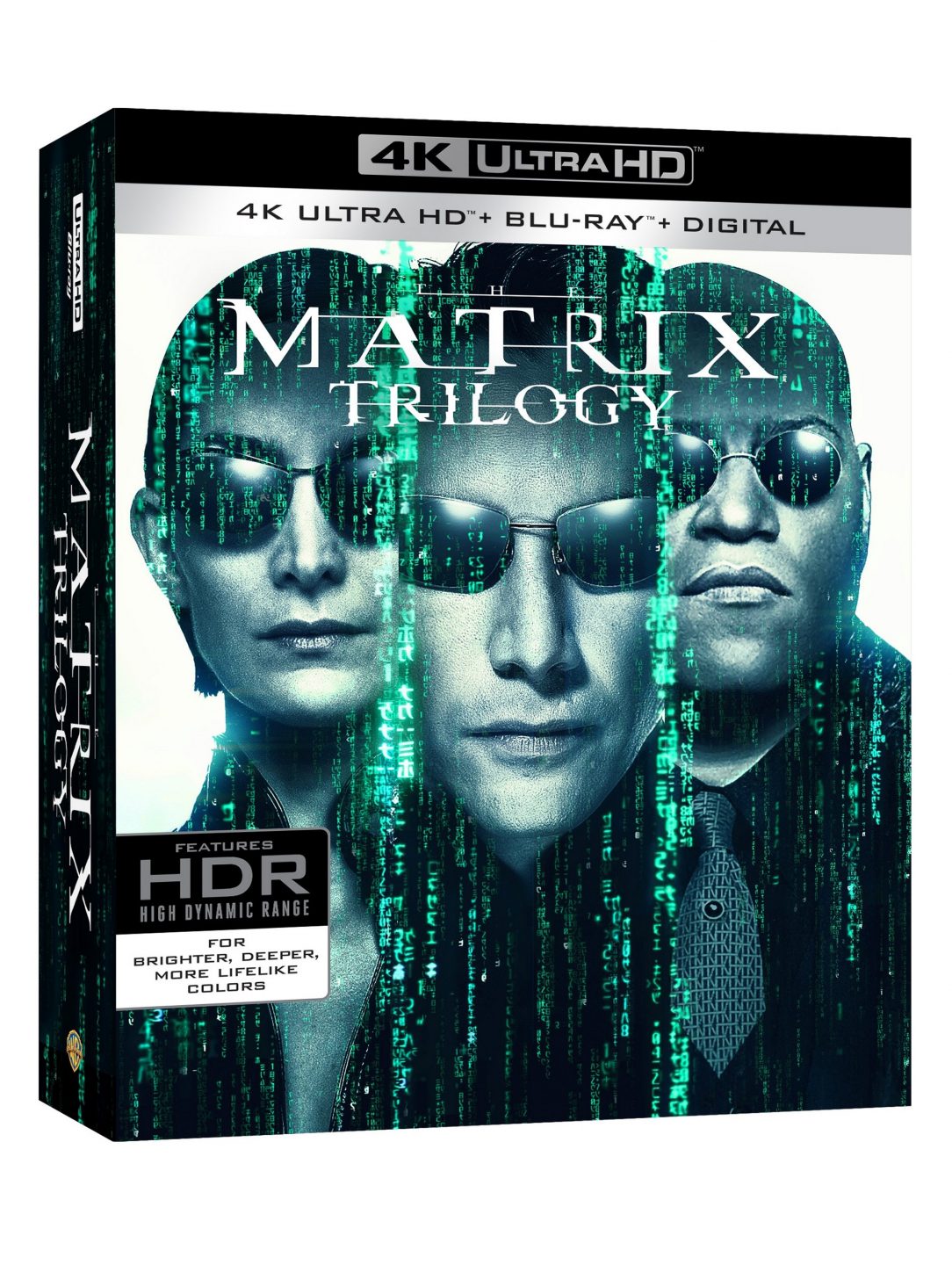 The Matrix Trilogy 4K Ultra HD Combo Pack cover (Warner Bros. Home Entertainment)