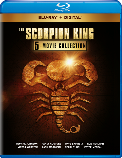 Scorpion King 5-Movie Collection Bu-Ray Combo Pack cover (Universal Pictures Home Entertainment)
