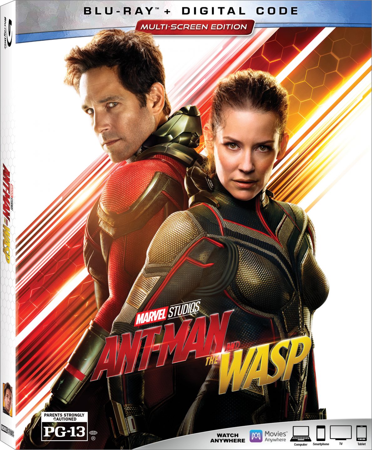 Ant-Man And The Wasp Blu-Ray Combo Pack cover (Walt Disney Studios Home Entertainment)