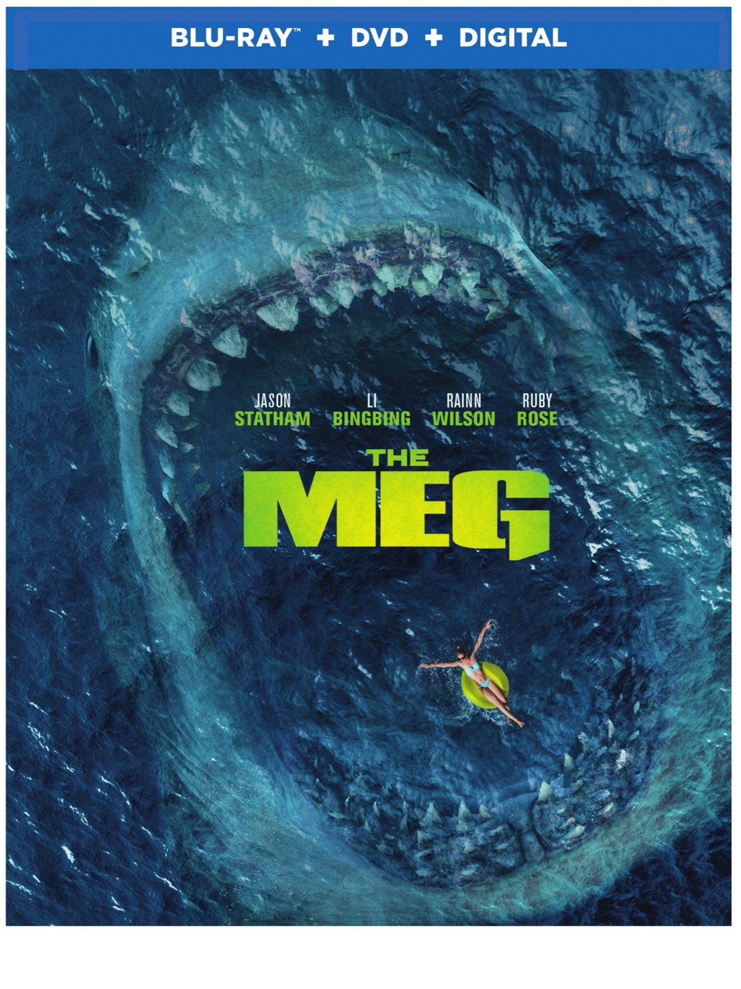 The Meg Blu-Ray Combo Pack cover (Warner Bros. Home Entertainment)