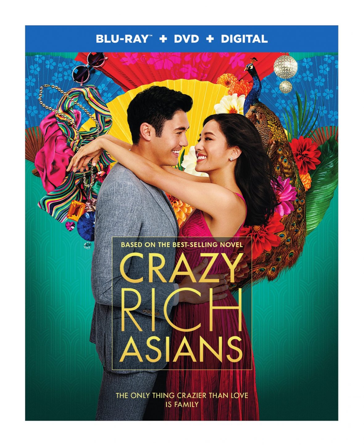 Crazy Rich Asians Blu-Ray Combo pack cover (Warner Bros. Home Entertainment)