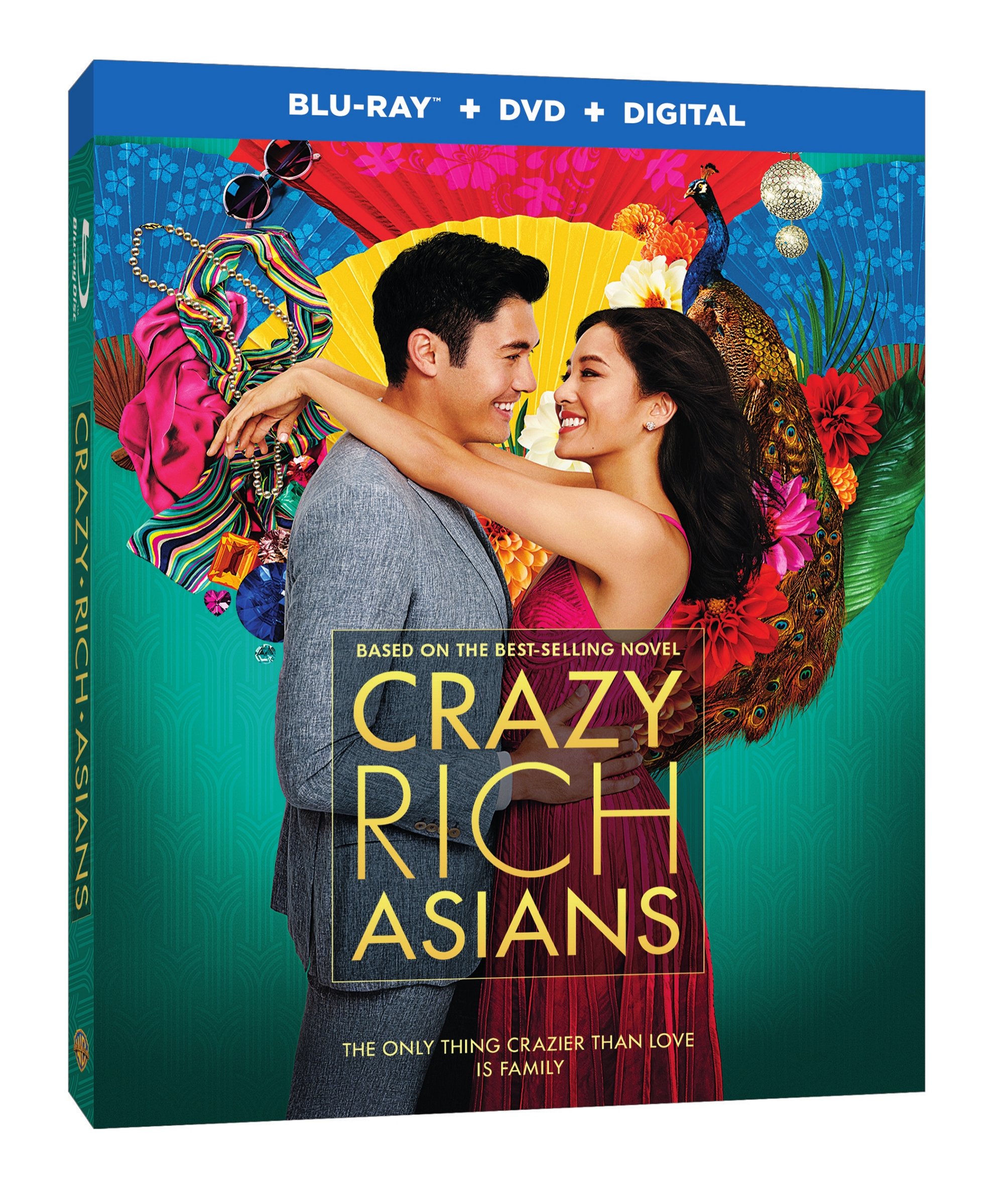 Crazy Rich Asians Blu-Ray Combo pack cover (Warner Bros. Home Entertainment)
