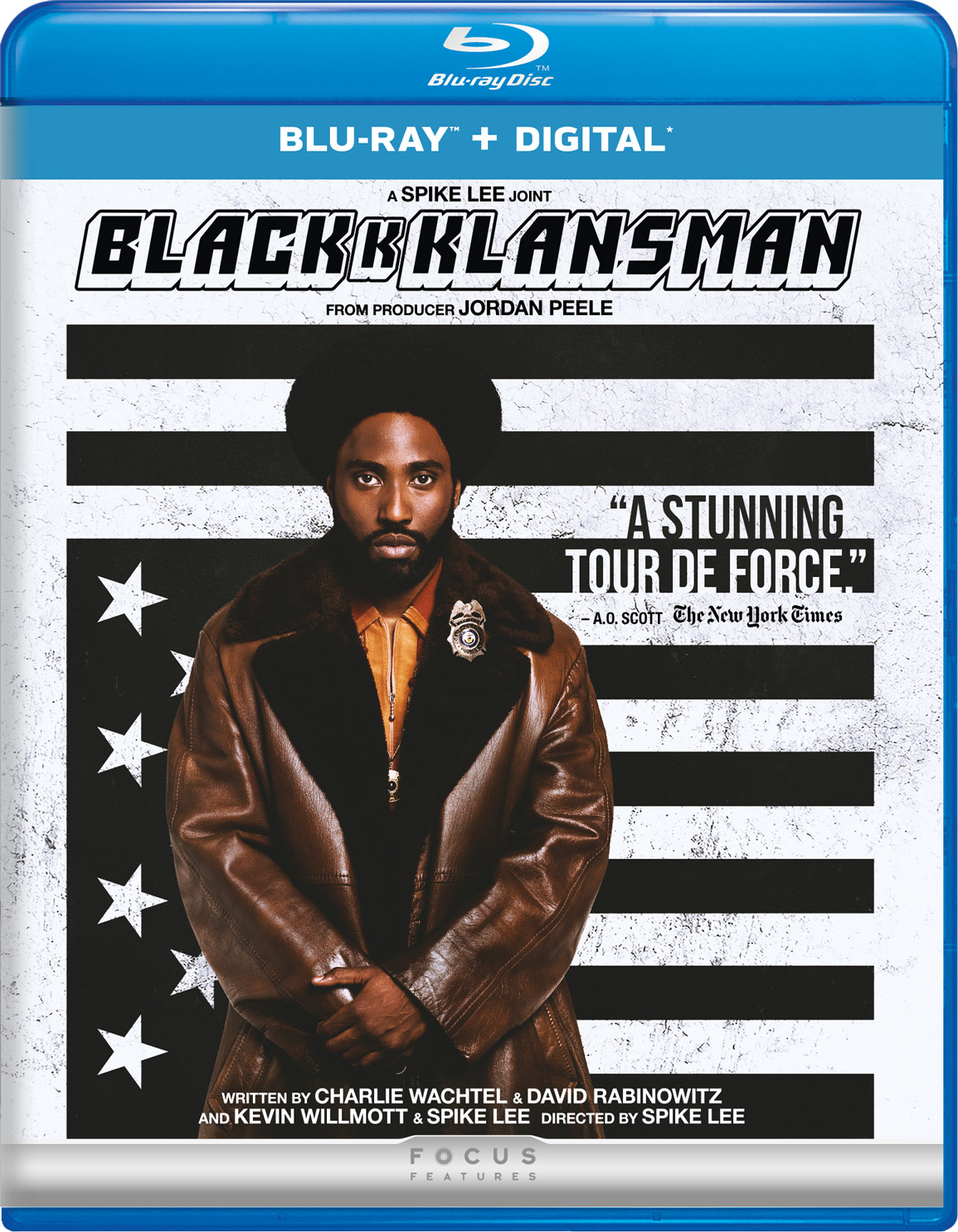 BKAKkKLANSMAN Blu-Ray Combo Pack cover (Universal Pictures Home Entertainment)