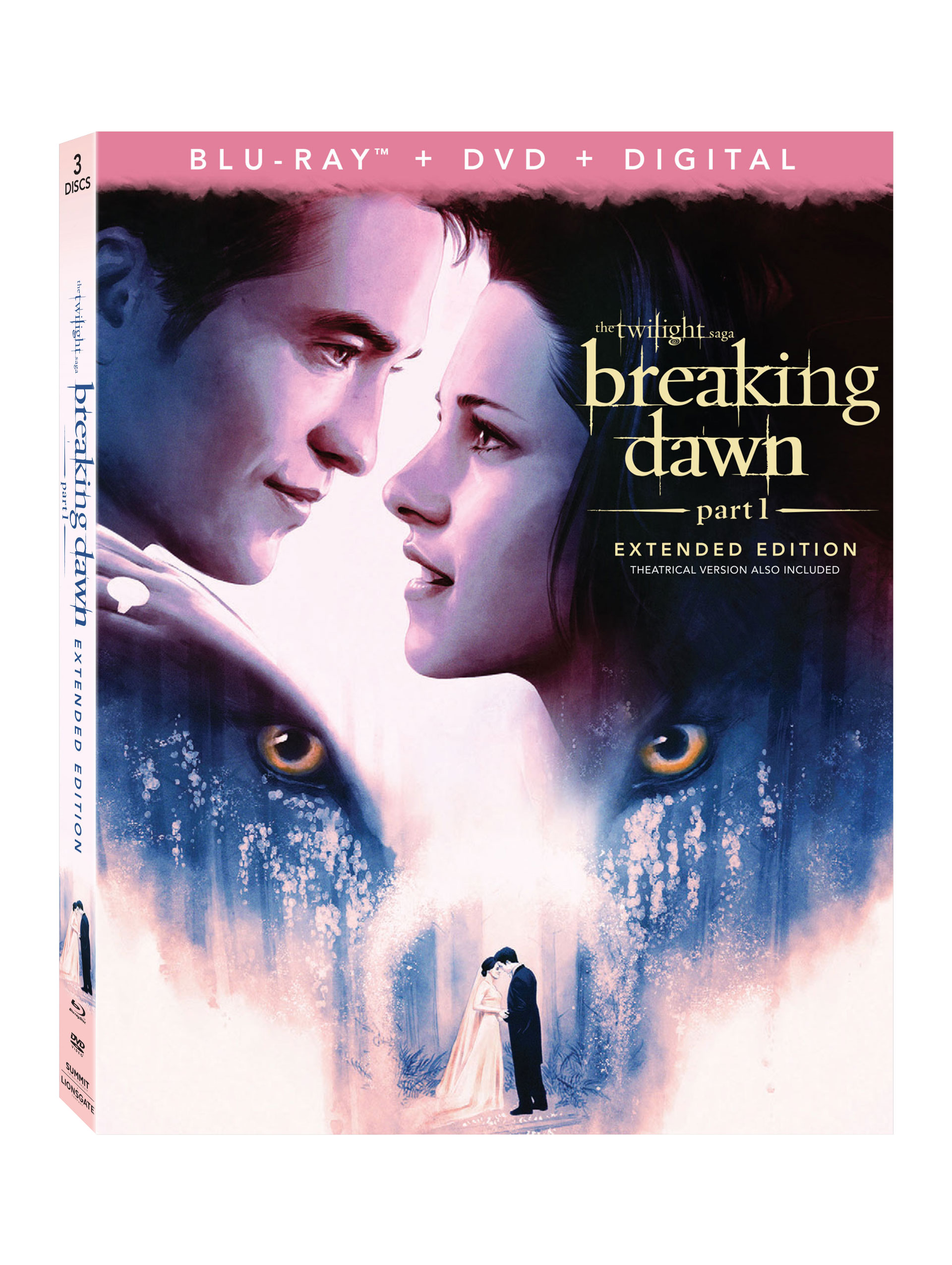 The Twilight Saga Breaking Dawn Part 1 Blu-Ray Combo Pack Cover (Lionsgate Home Entertainment)