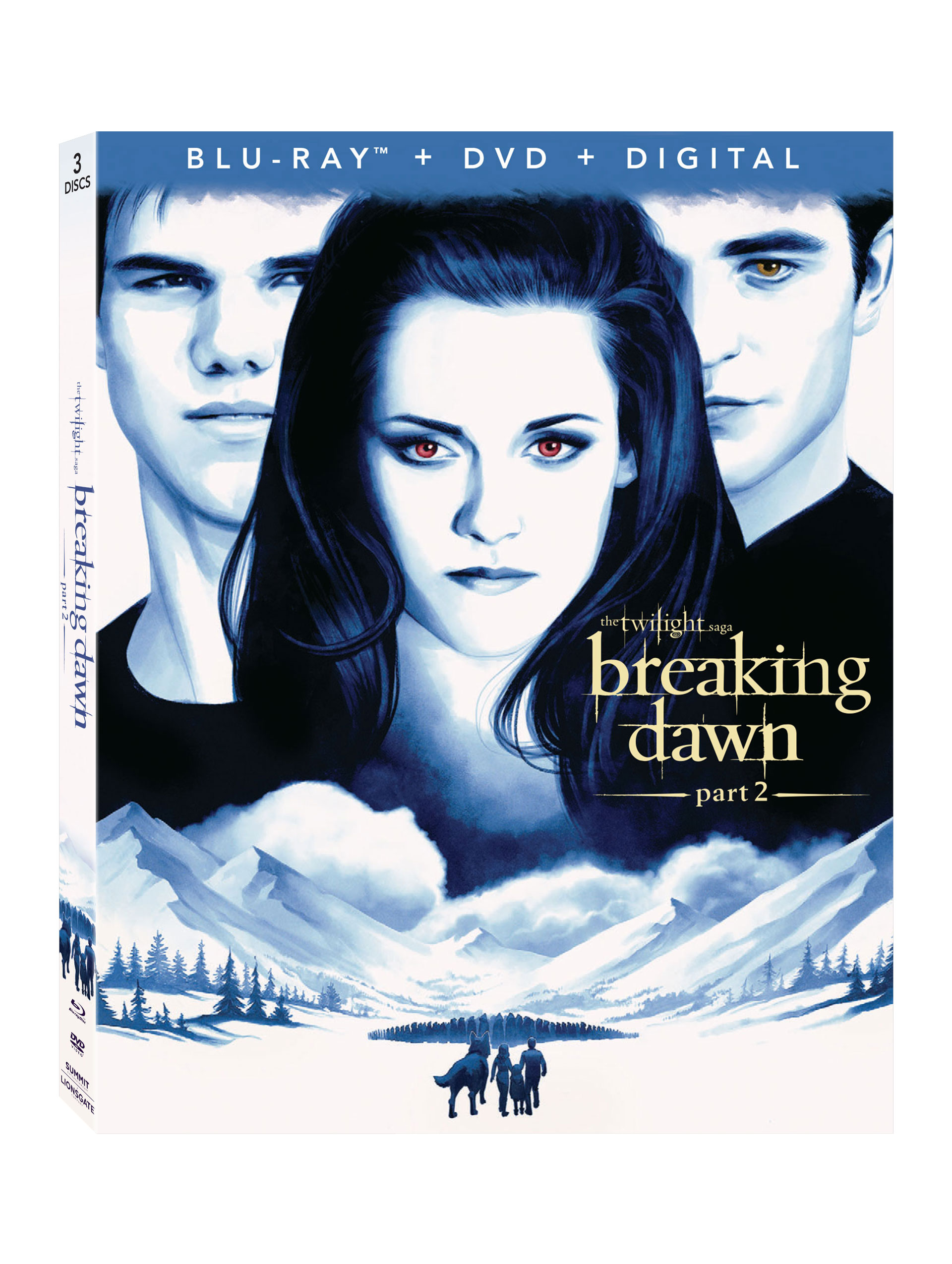 The Twilight Saga Breaking Dawn Part 2 Blu-Ray Combo Pack Cover (Lionsgate Home Entertainment)