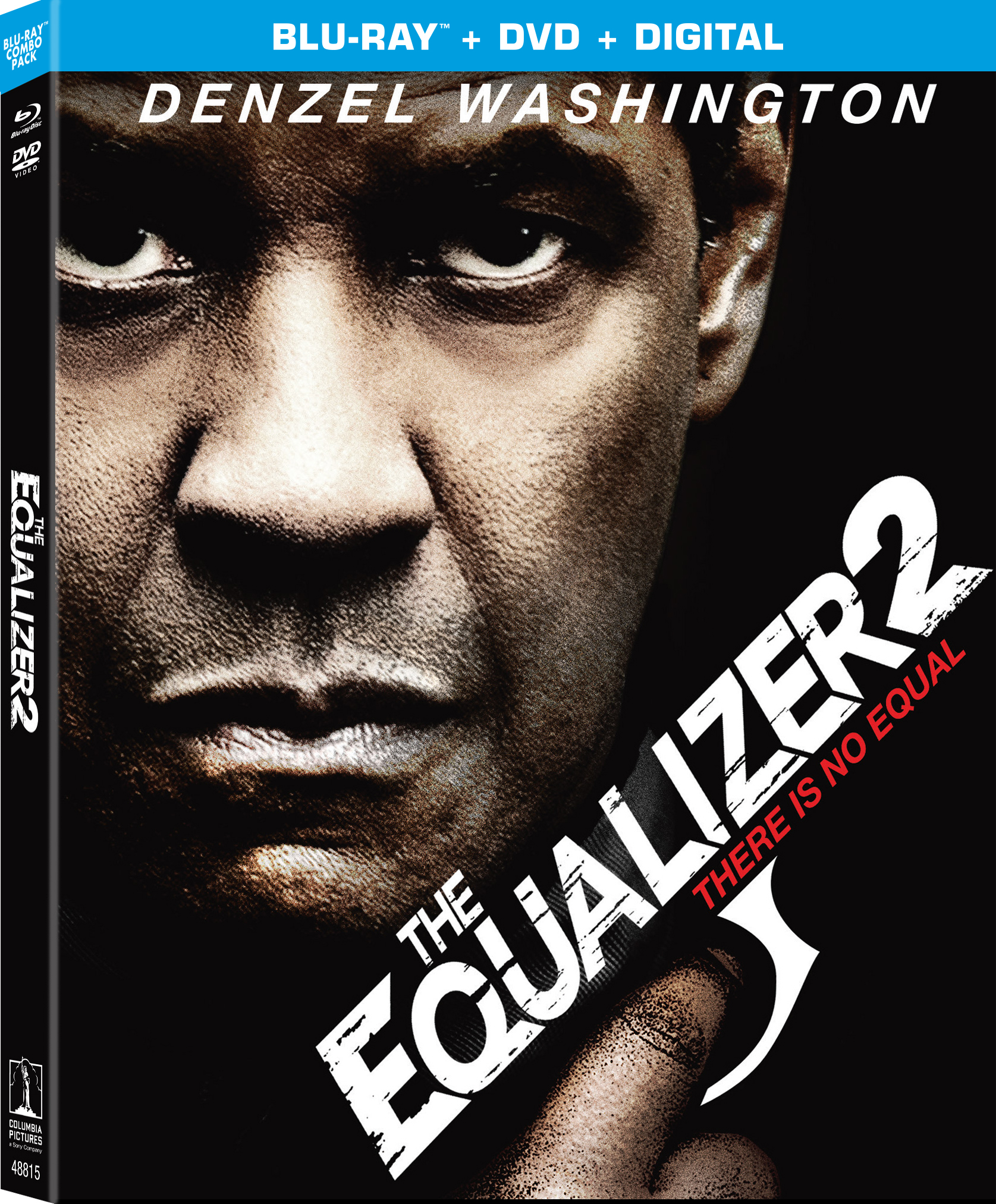 The Equalizer 2 Blu-Ray Combo Pack cover (Sony Pictures Home Entertainment)