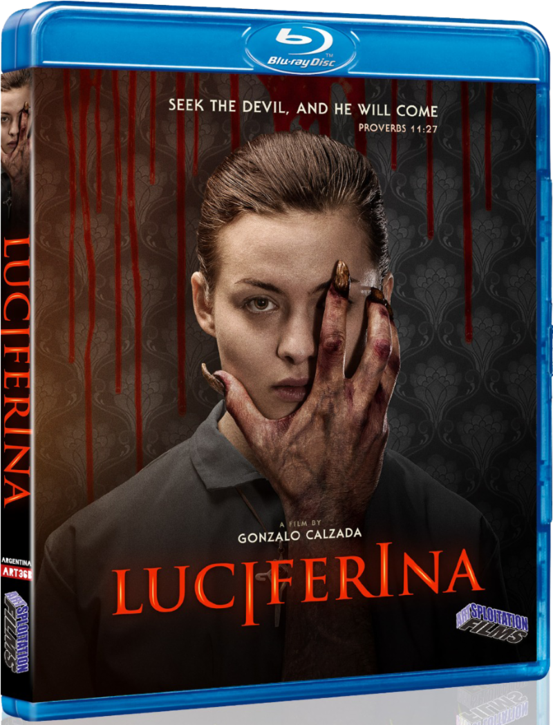 Luceferina Blu-Ray Combo Pack cover (Artsploitation Films)
