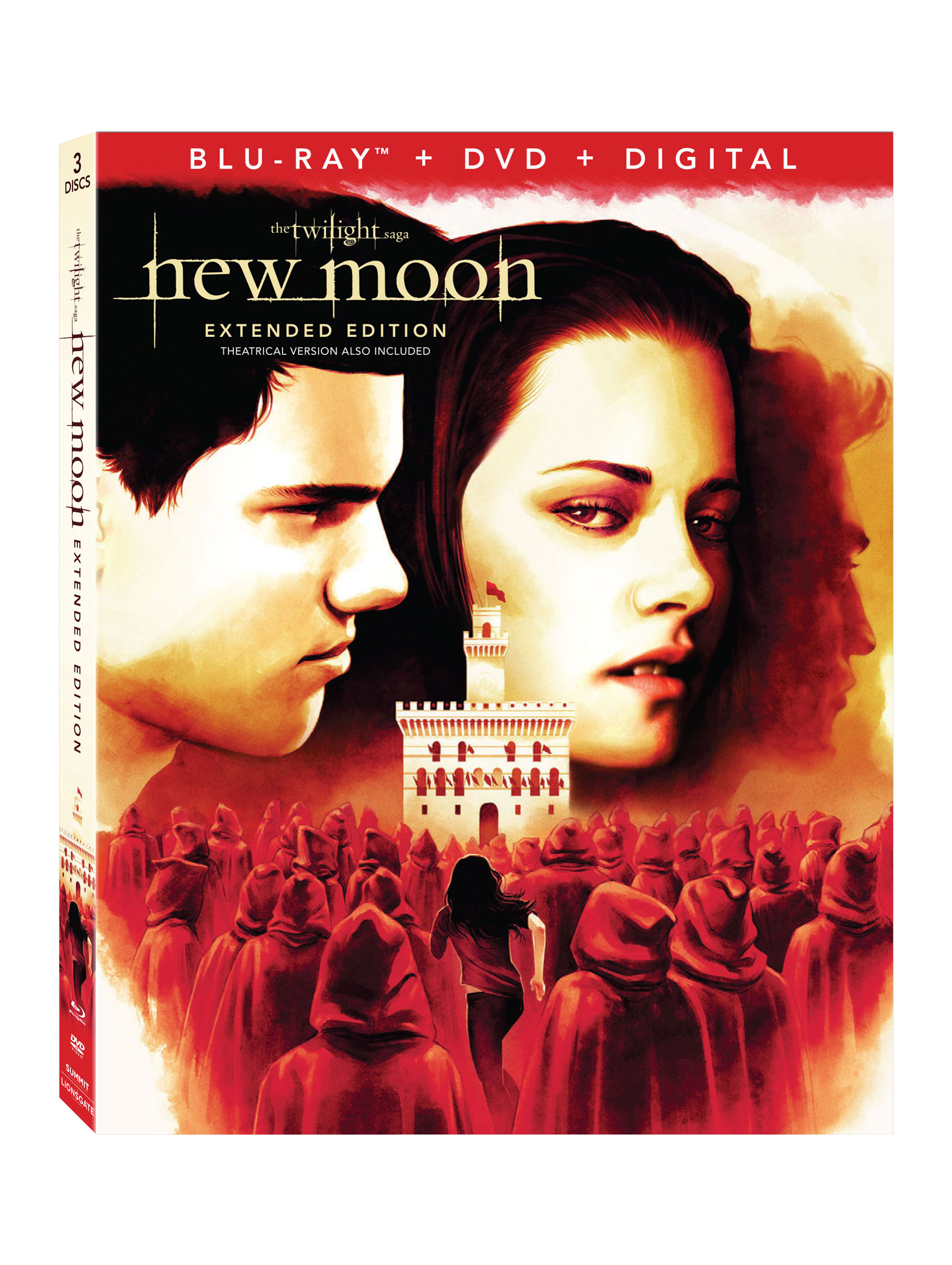 The Twilight Saga New Moon Blu-Ray Combo Pack Cover (Lionsgate Home Entertainment)