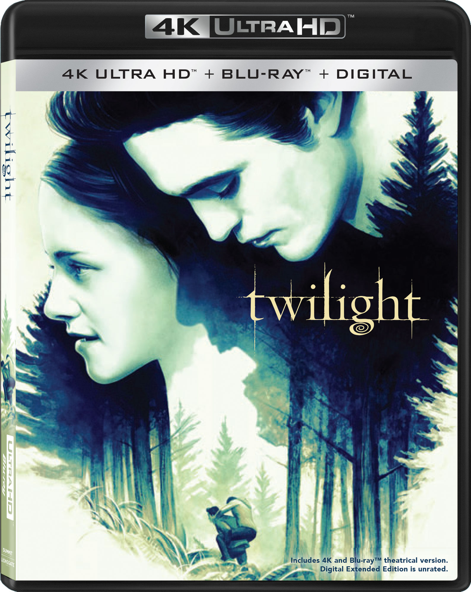 The Twilight Saga 4K Ultra HD Combo Pack Cover (Lionsgate Home Entertainment)