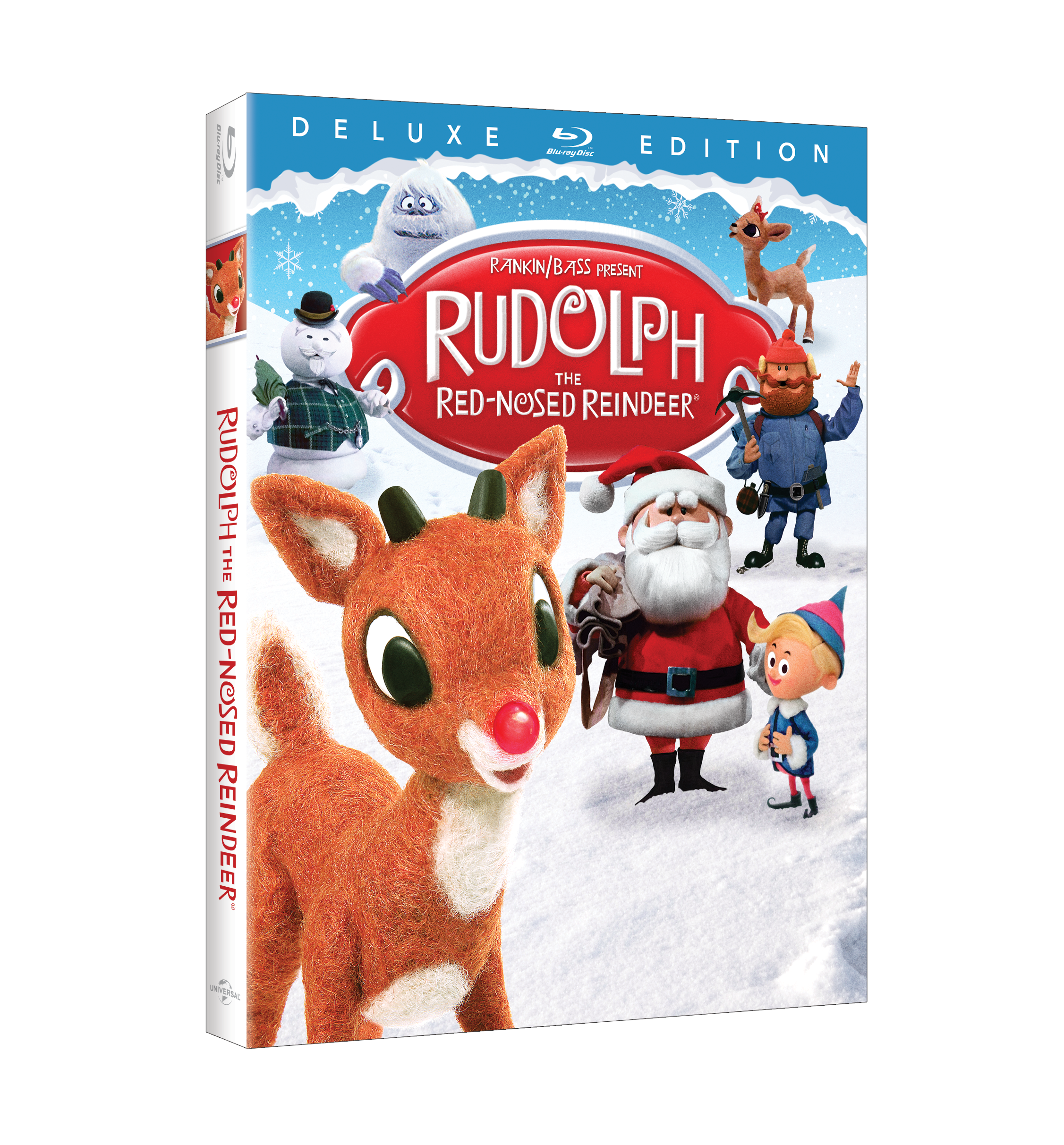 Rudolph The Red-Nosed Reindeer Deluxe Edition Blu-Ray cover (Universal Pictures Home Entertainment)