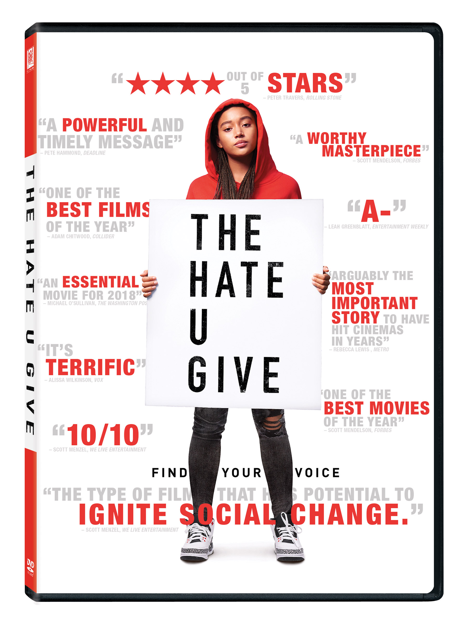 The Hate U Give DVD cover (20th Century Fox Home Entertainment)