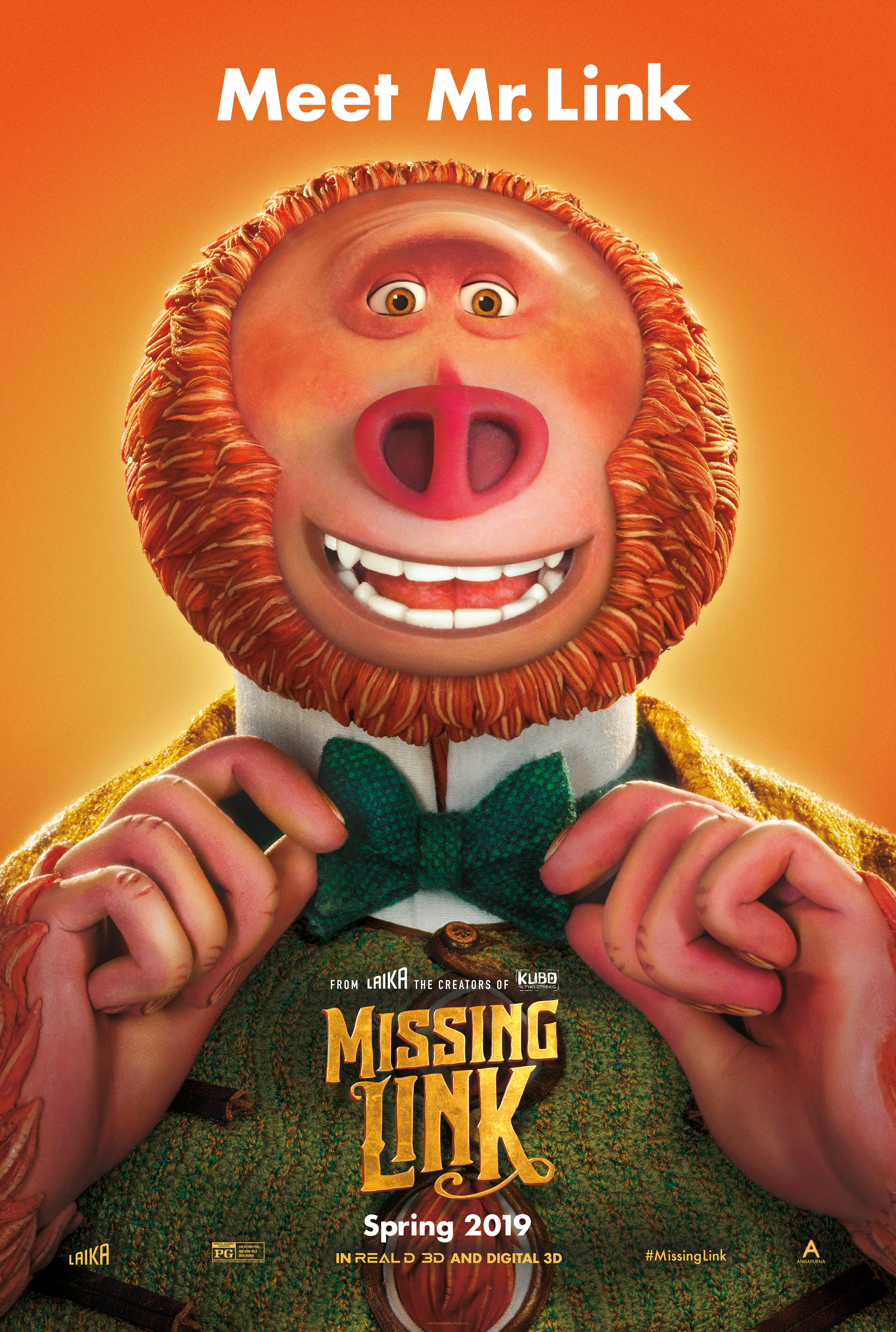 Missing Link poster (LAIKA and Annapurna Pictures)