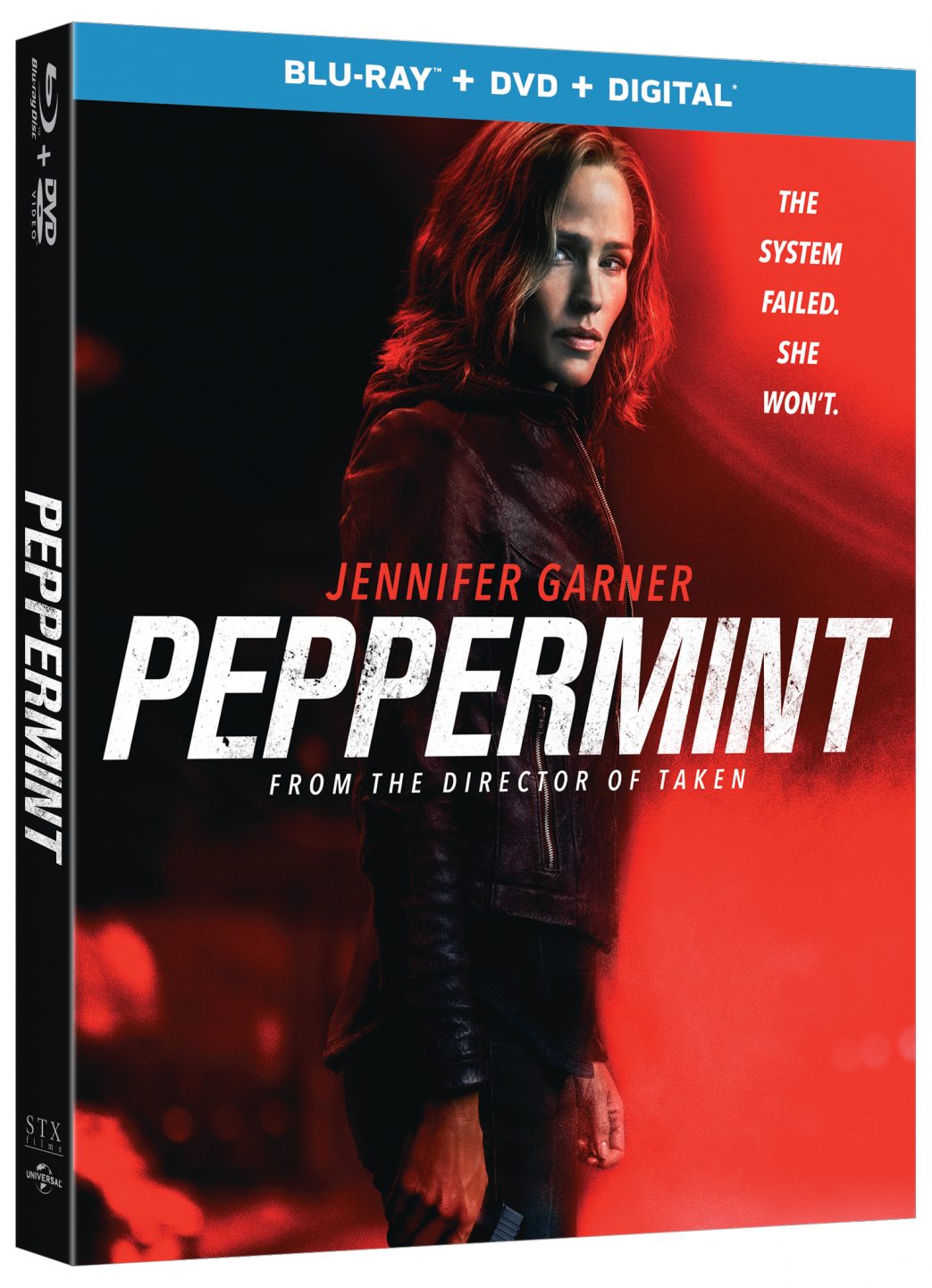 Peppermint Blu-Ray Combo Pack cover (Universal Pictures Home Entertainment)
