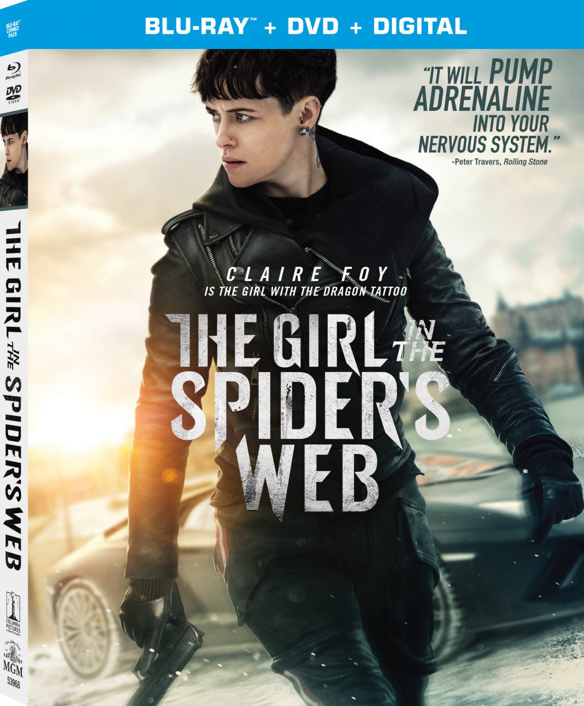 The Girl In The Spider's Web Blu-Ray Combo Pack cover (Sony Pictures Home Entertainment)