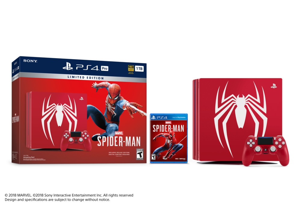 Sony PlayStation 4 Pro Limited Edition Marvel’s Spider-Man Console Bundle