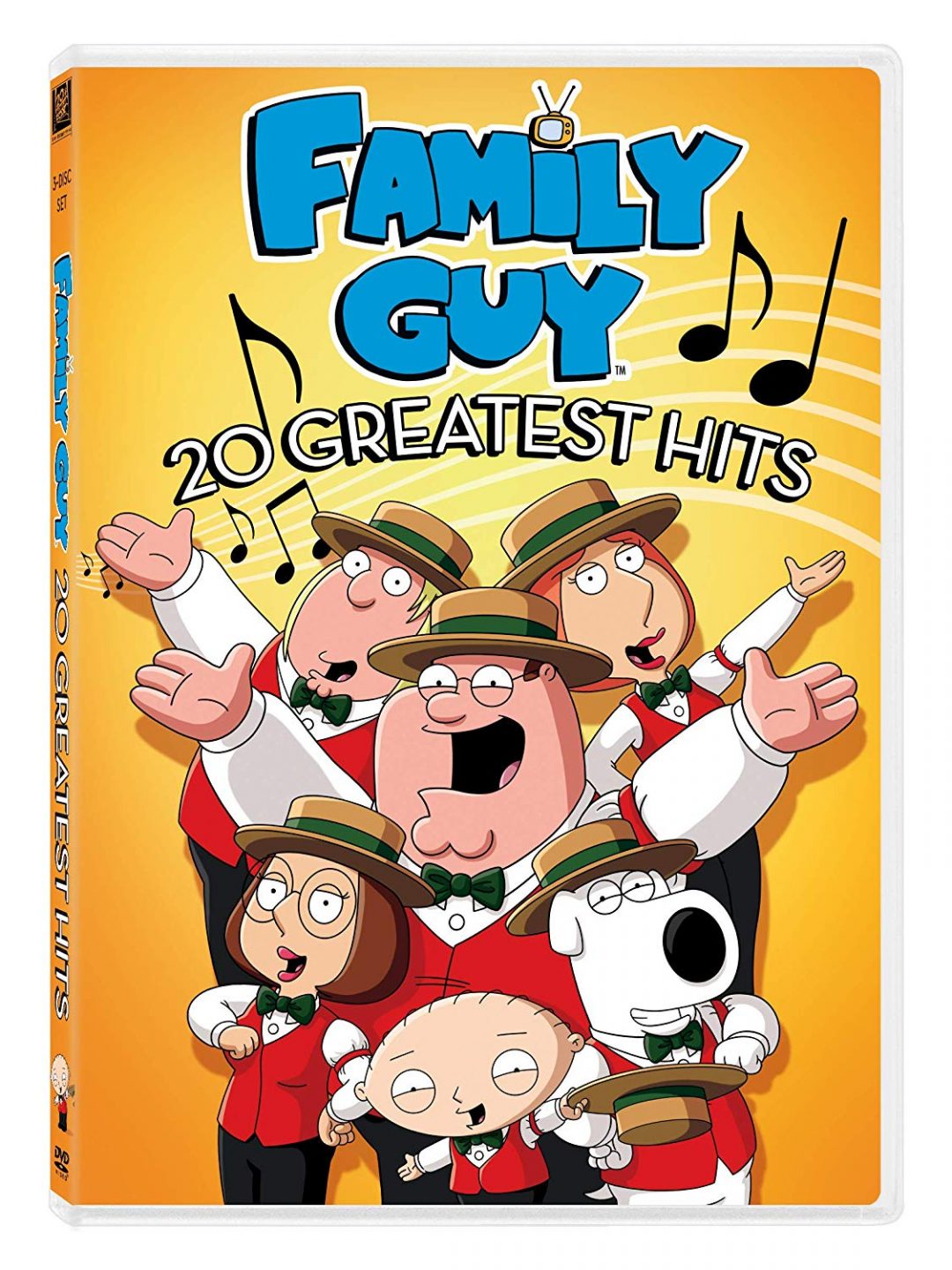 Family Guy 20 Greatest Hits DVD cover (20th Century Fox Home Entertainment)