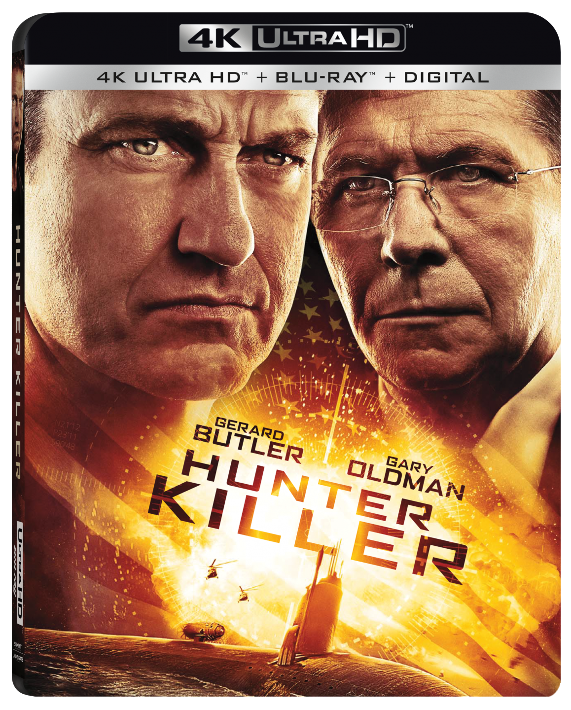 Hunter Killer 4K Ultra HD Combo Pack cover (Lionsgate Home Entertainment)