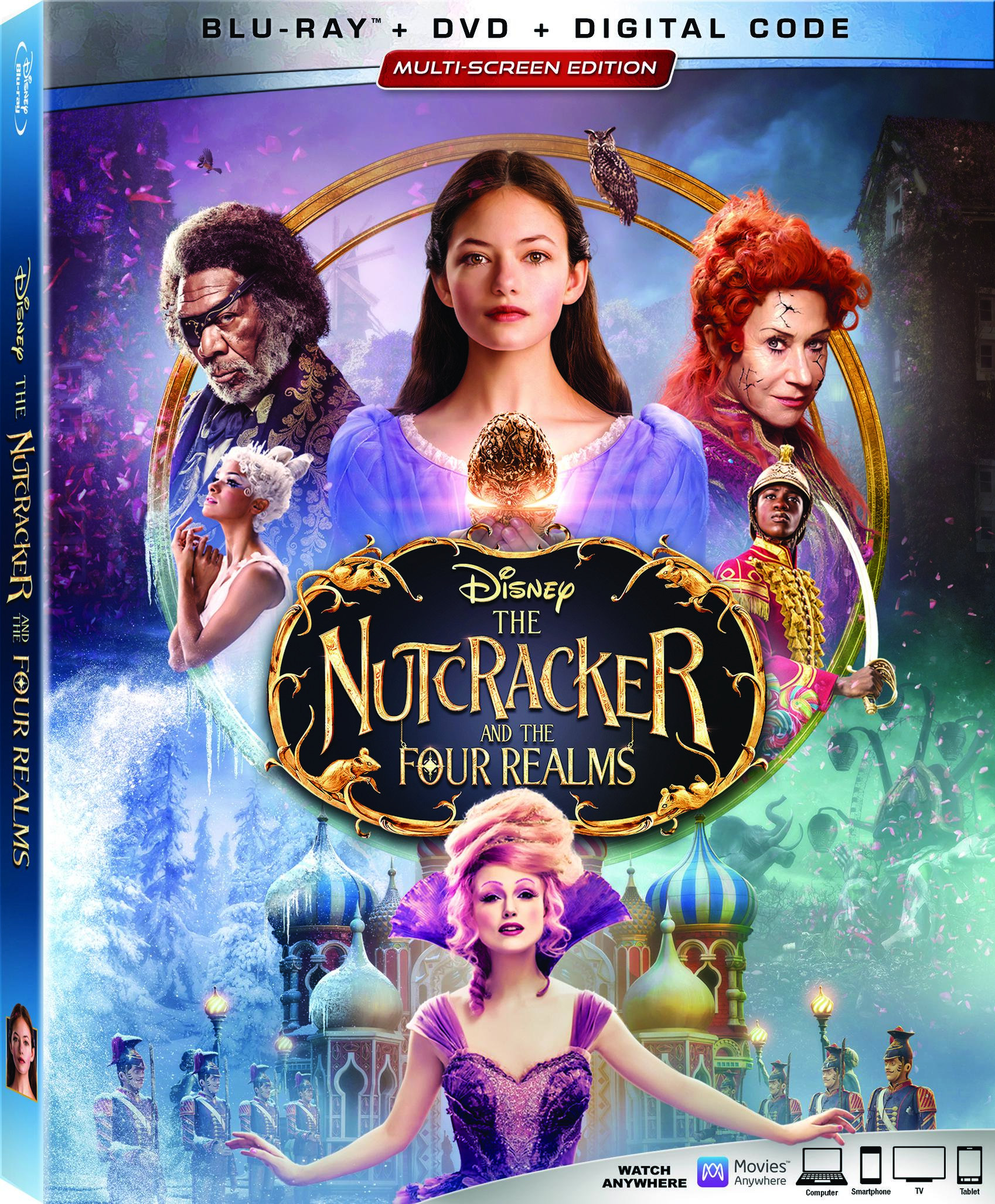 The Nutcracker And The Four Realms Blu-Ray Combo Pack cover (Walt Disney Studios Home Entertainment)