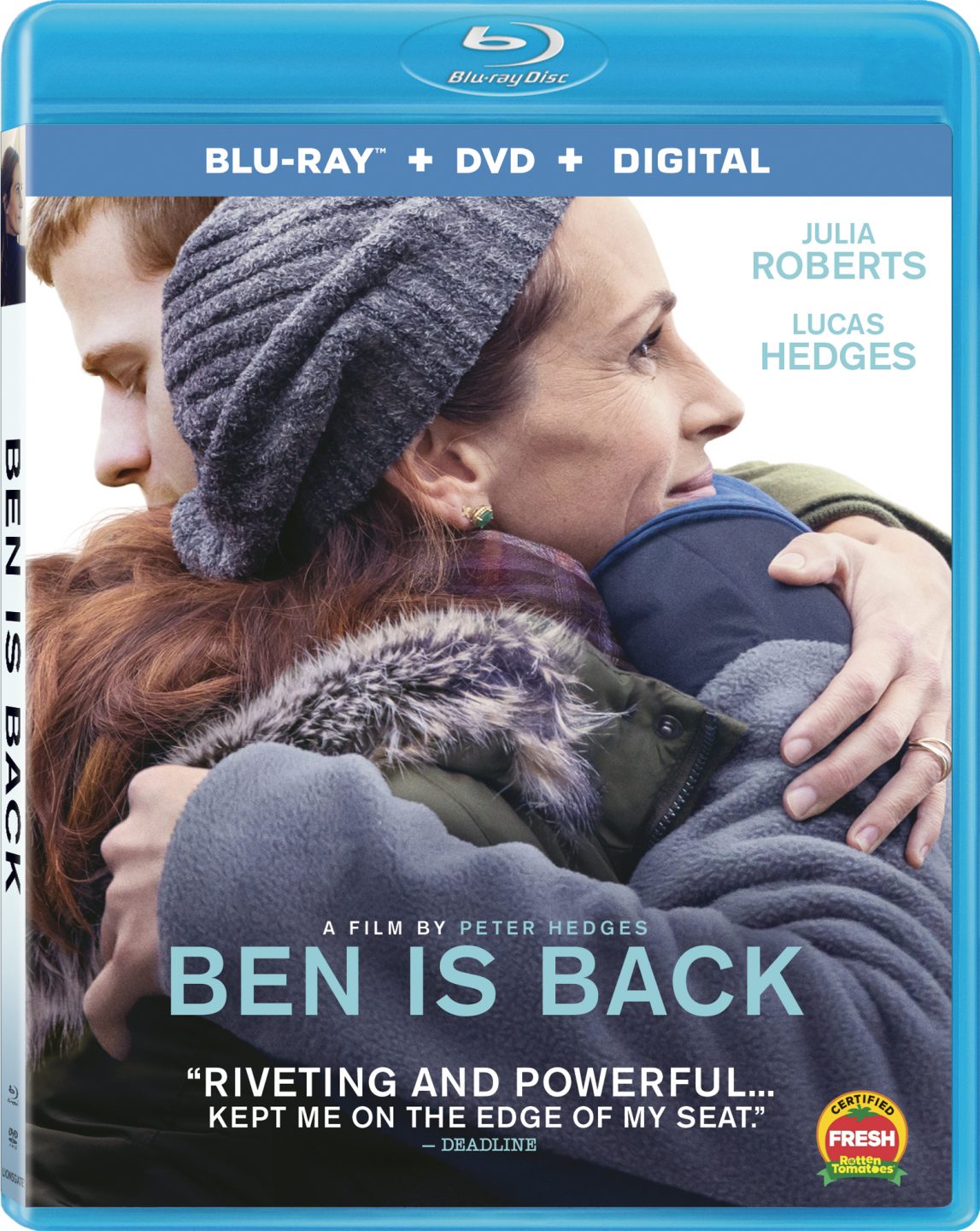 Ben Is Back Blu-Ray Combo Pack cover (Lionsgate Home Entertainment)