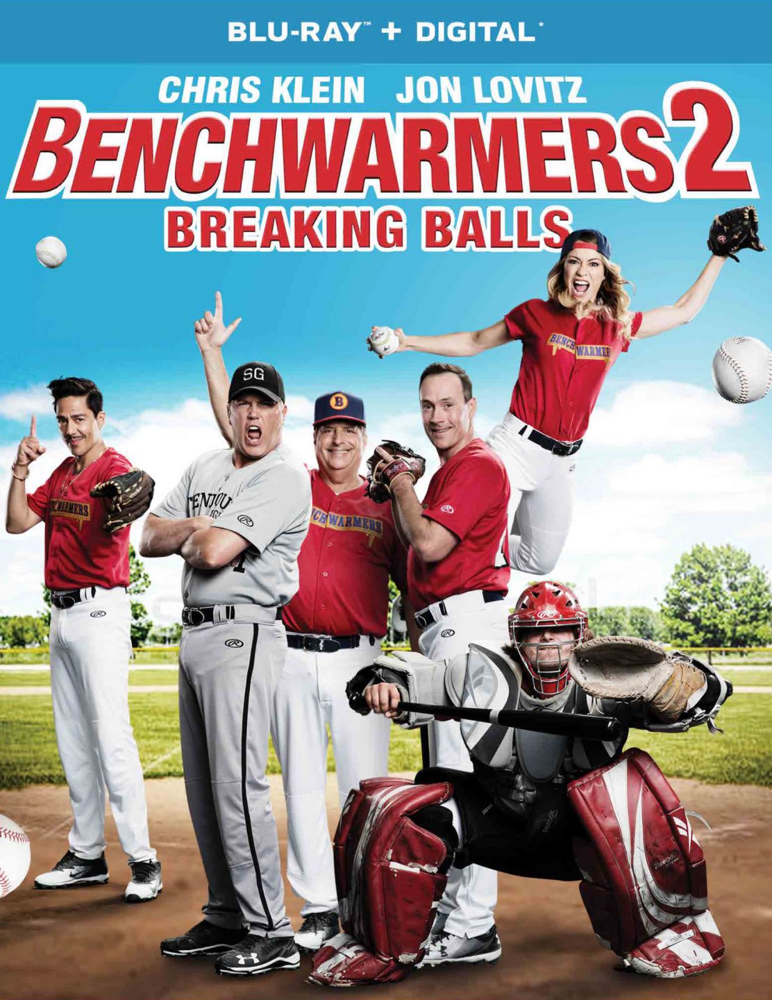 Benchwarmers 2: Breaking Balls Blu-Ray Combo Pack cover (Universal Pictures Home Entertainment)