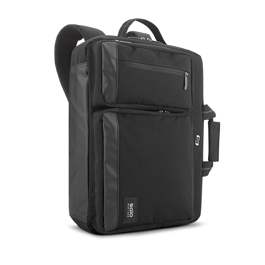 Duane Hybrid Briefcase Backpack Black (New York Solo)
