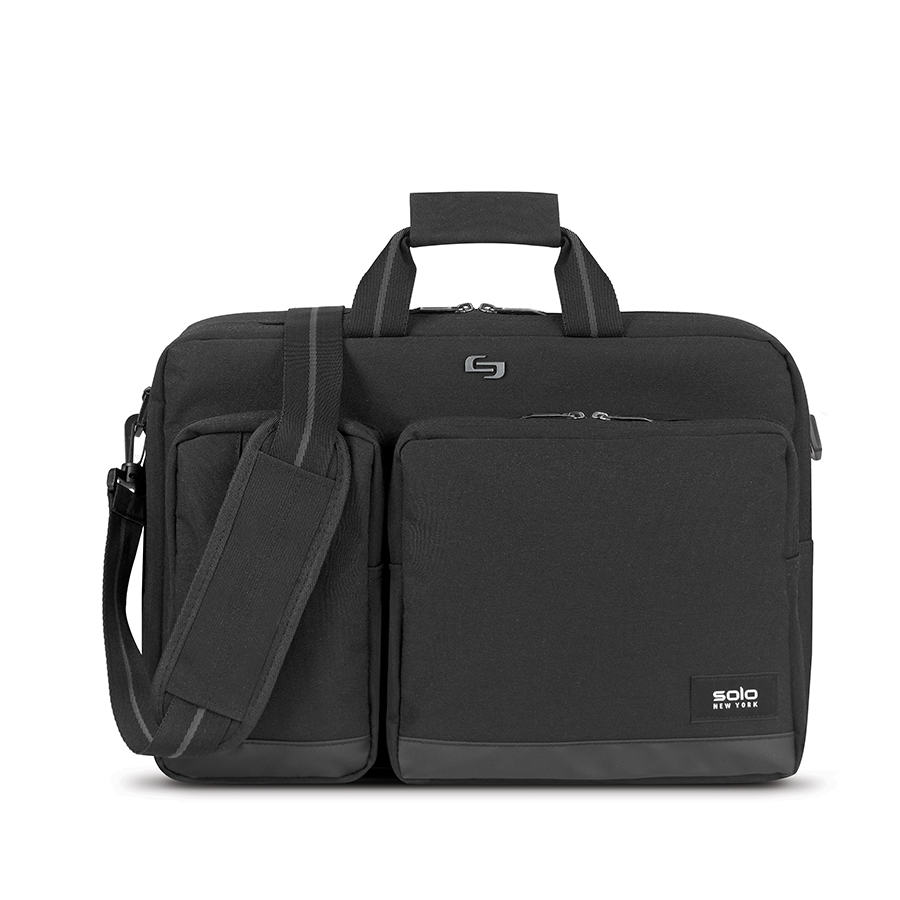 Duane Hybrid Briefcase Backpack Black (New York Solo)