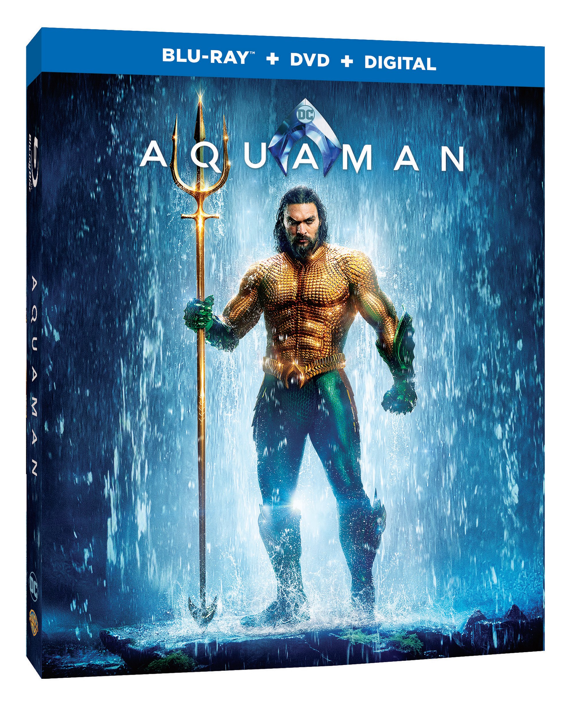 Aquaman Blu-Ray Combo Pack cover (Warner Bros. Home Entertainment)