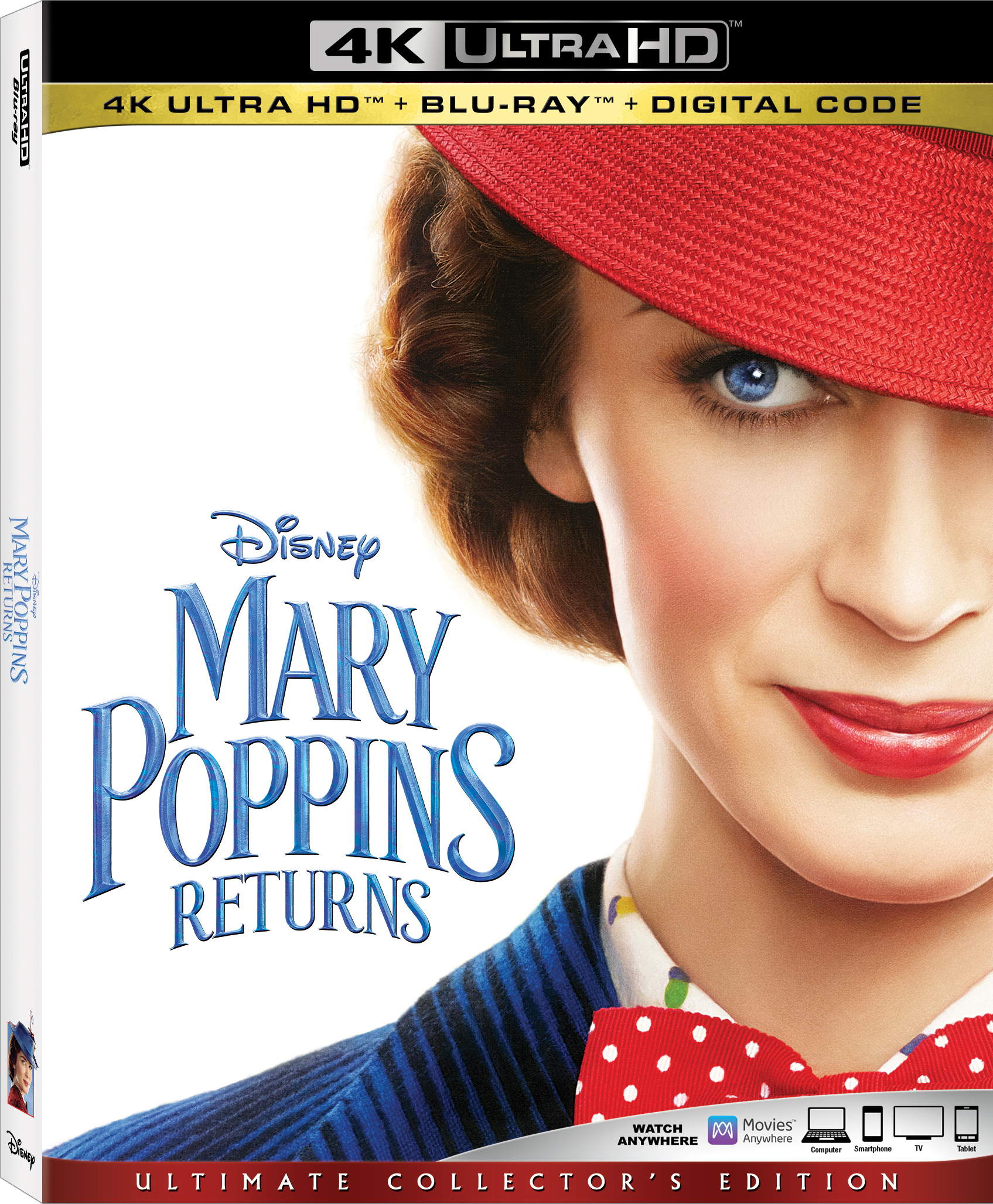 Mary Poppins Returns 4K Ultra HD Combo Pack cover (Walt Disney Studios Home Entertainment)