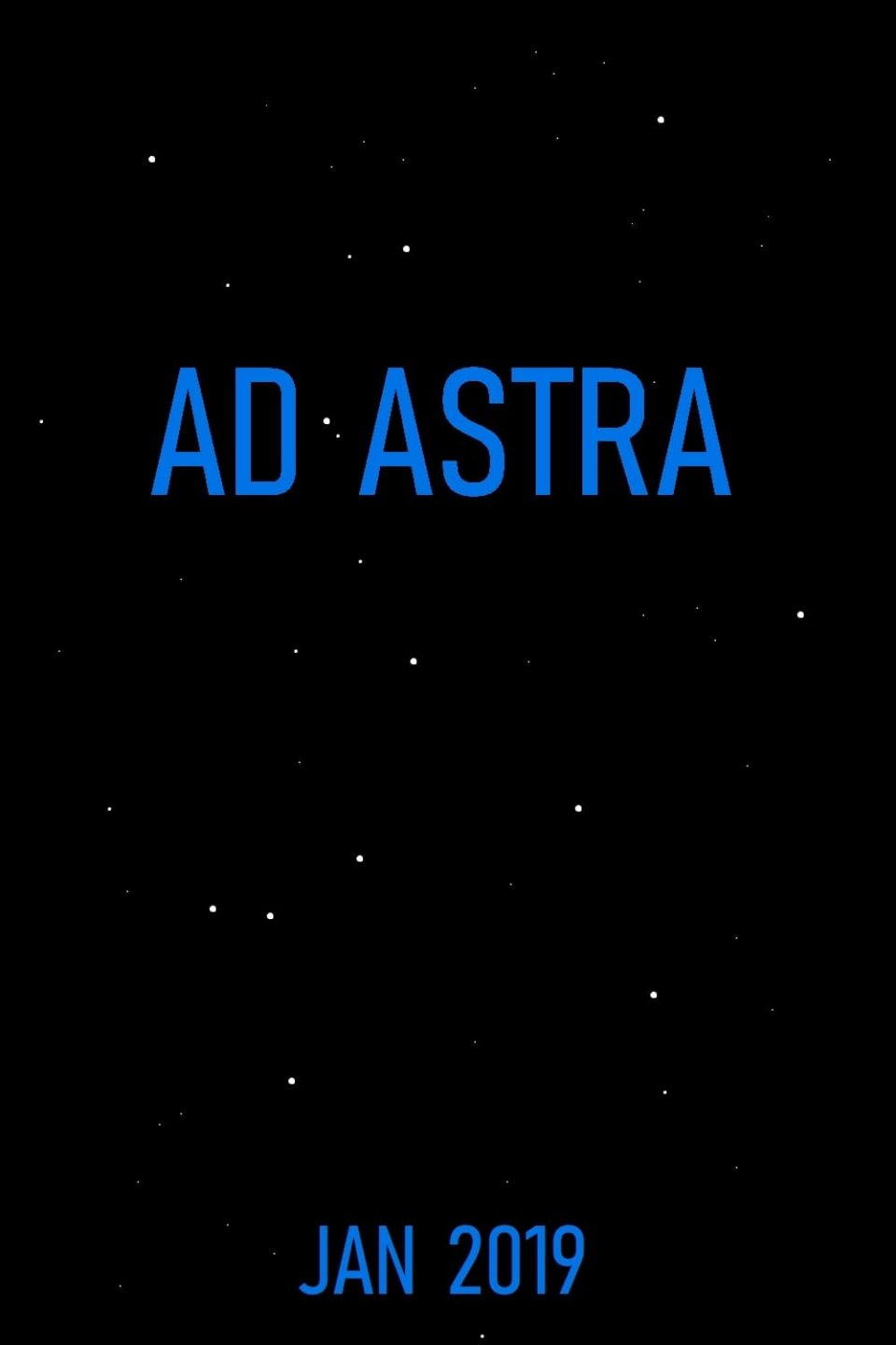 Poster for the movie "Ad Astra"