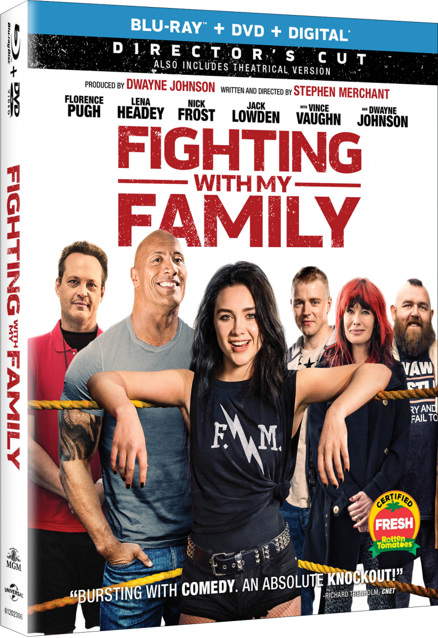 Fighting With My Family Blu-Ray cover (Universal Pictures Home Entertainment)