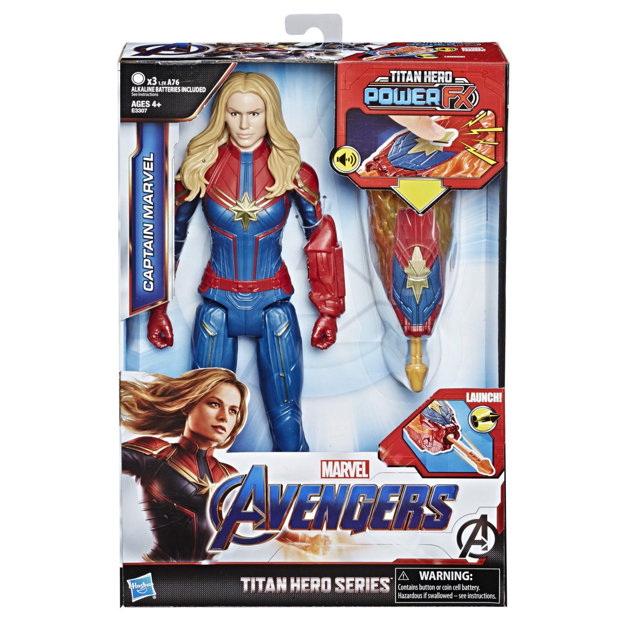 MARVEL AVENGERS: ENDGAME TITAN HERO POWER FX 12-INCH Figures - Captain Marvel