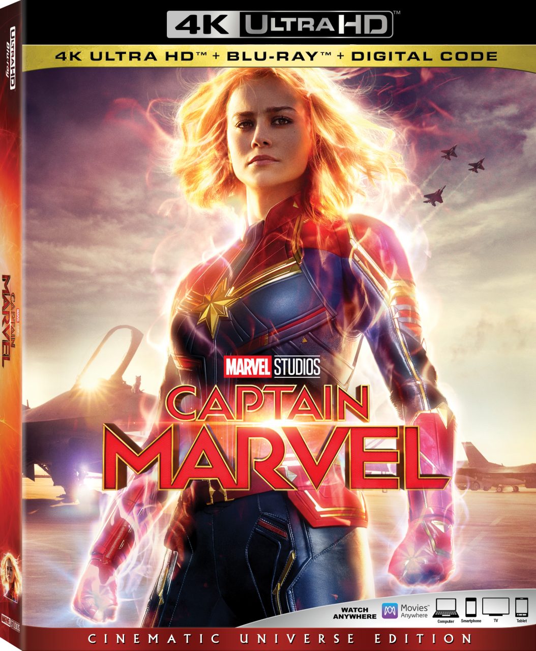Captain Marvel 4K Ultra HD Combo Pack cover (Walt Disney Studios Home Entertainment)