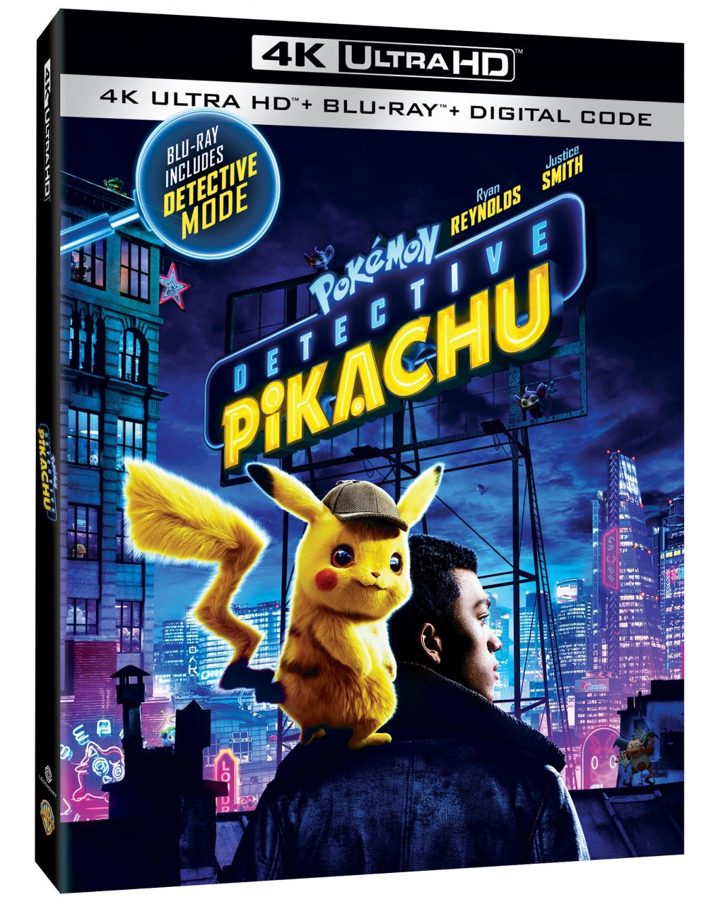 POKEMON Detective Pikachu 4K Ultra HD Combo Pack cover (Warner Bros. Home Entertainment)