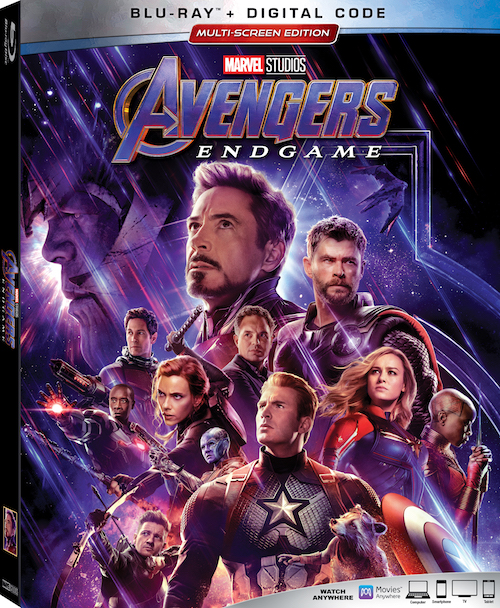 Avengers: Endgame Blu-Ray Combo Pack cover (Walt Disney Studios Home Entertainment)