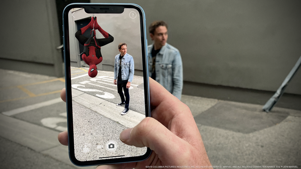Spider-Man: Far From Home Augmented Reality screencap (Trigger)