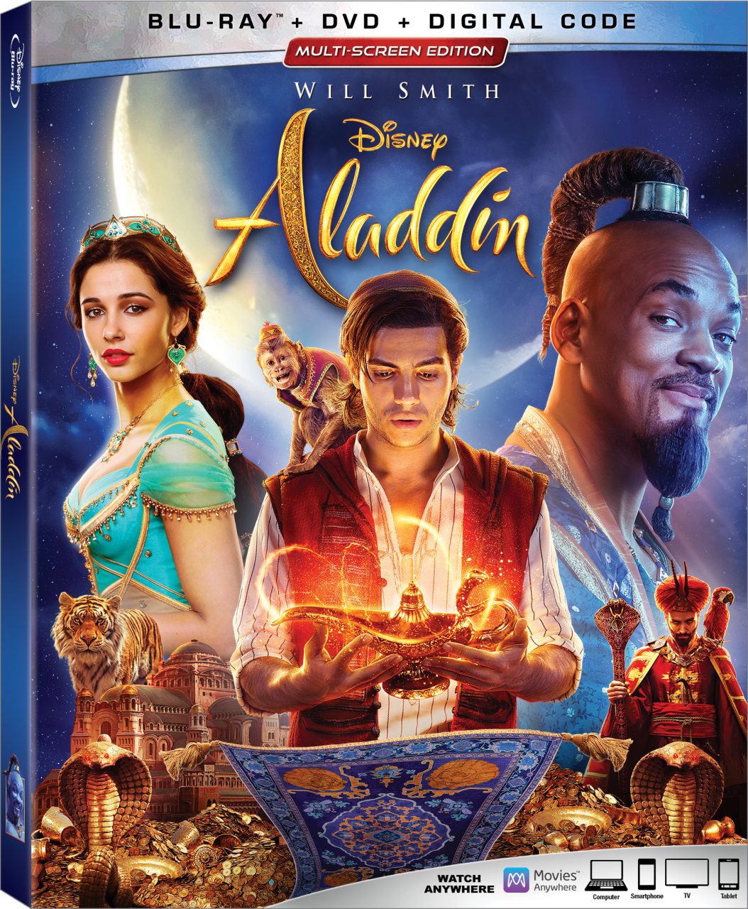 Aladdin Blu-Ray Combo Pack cover (Walt Disney Studios Home Entertainment)