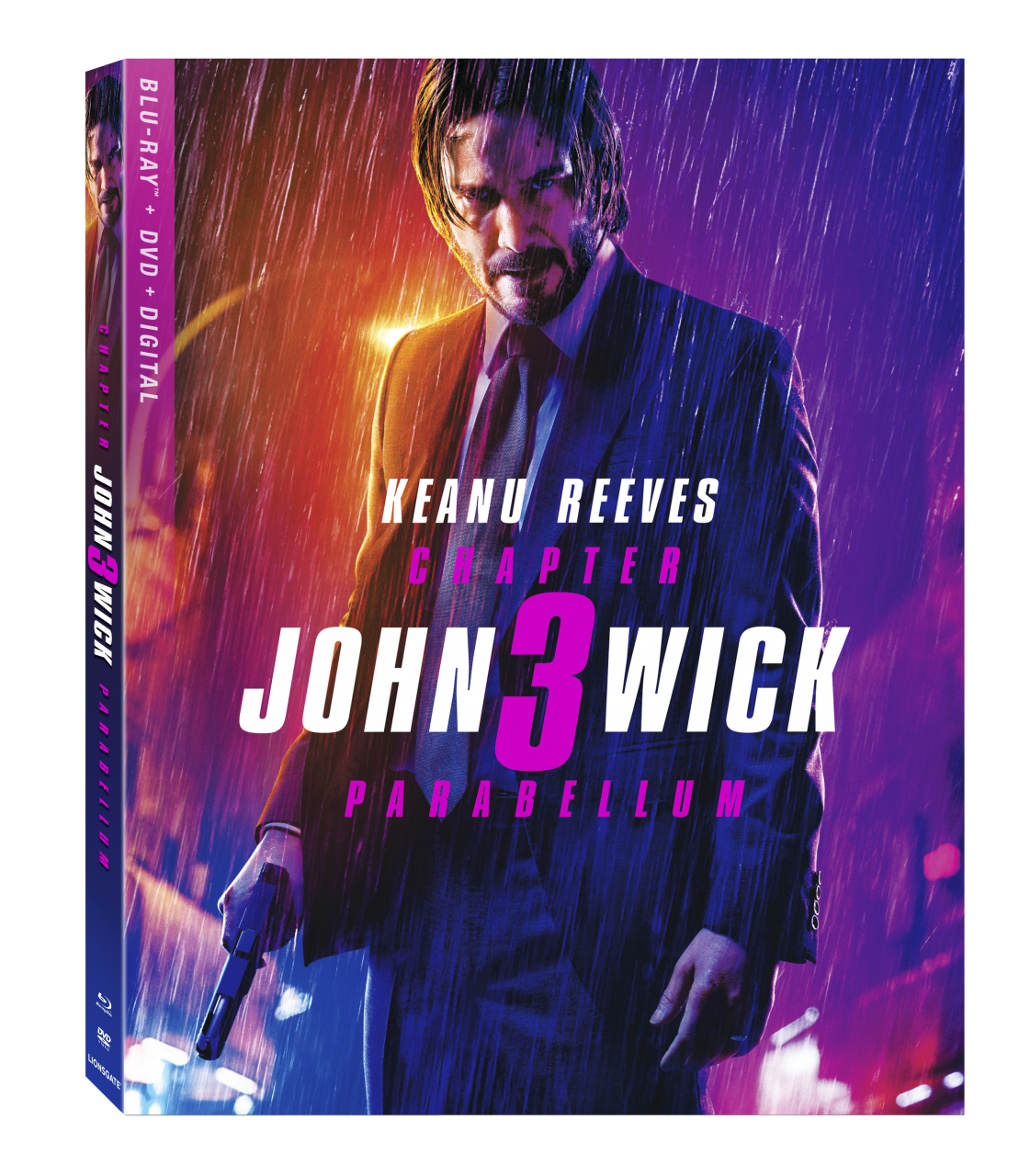 John Wick: Chapter 3 - Parabellum Blu-Ray Combo Pack cover (Lionsgate Home Entertainment)