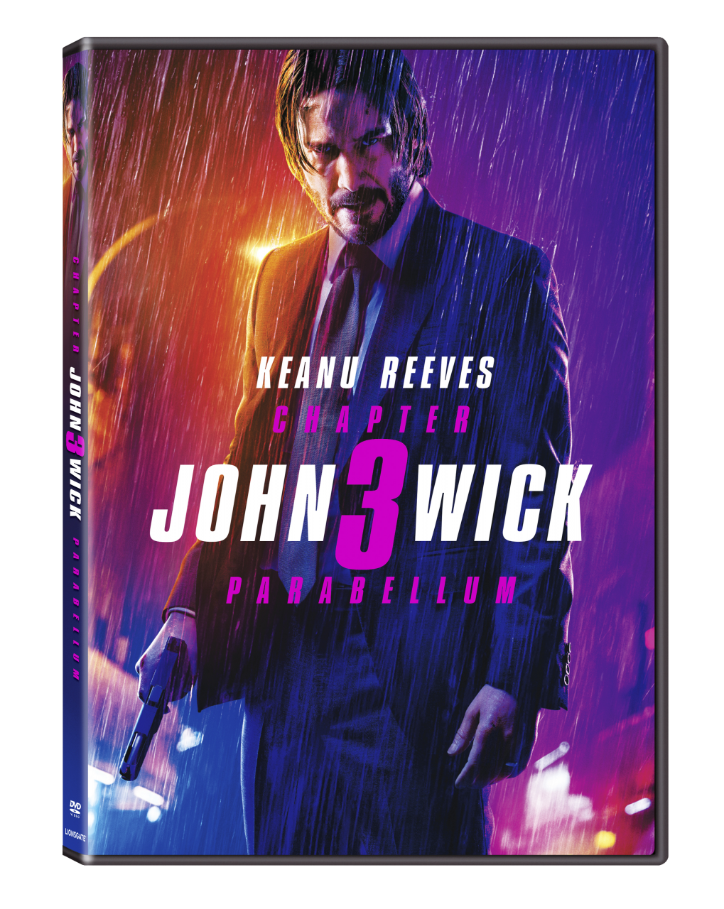 John Wick: Chapter 3 - Parabellum DVD cover (Lionsgate Home Entertainment)
