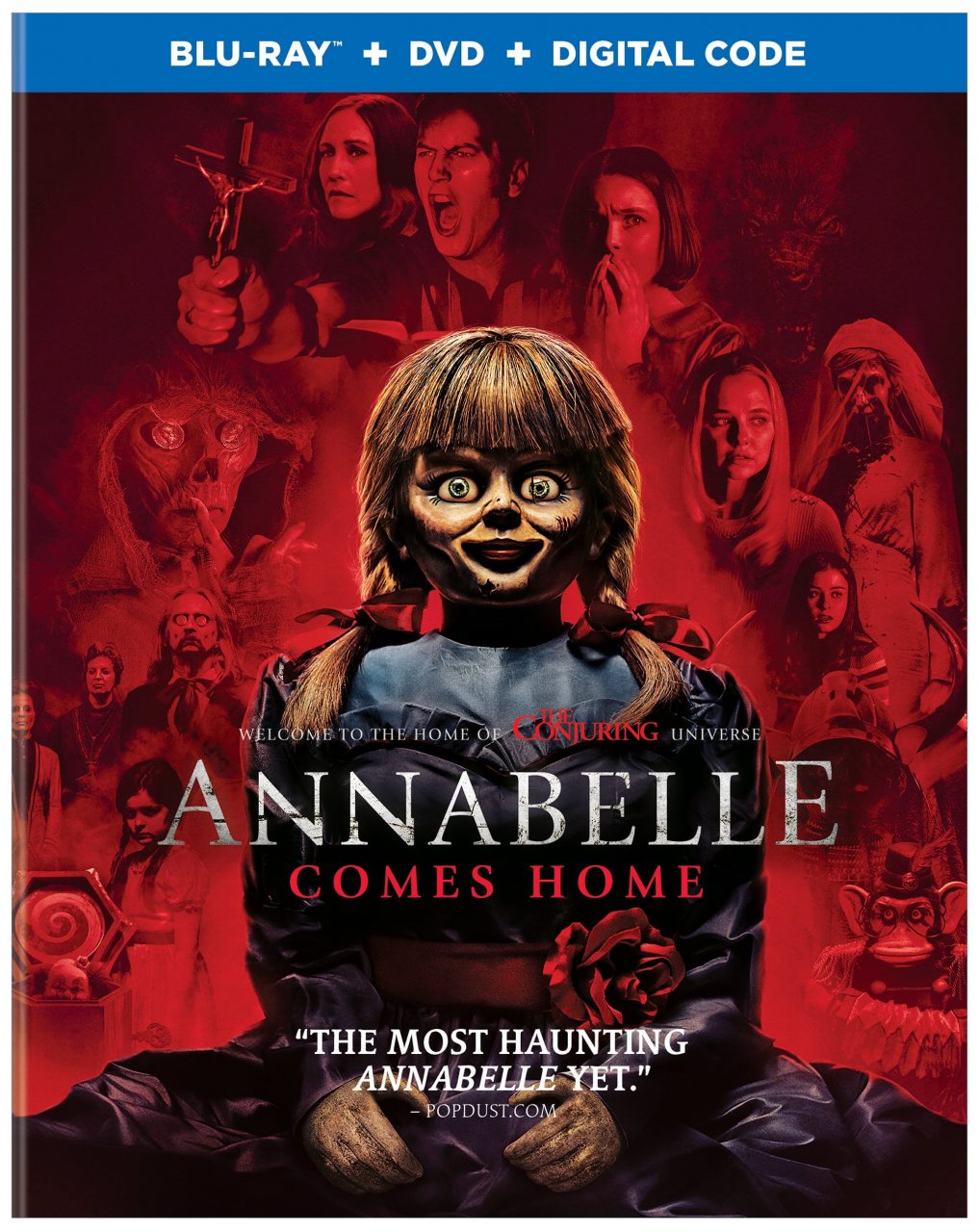 Annabelle Comes Home Blu-Ray Combo Pack cover (Warner Bros. Home Entertainment)