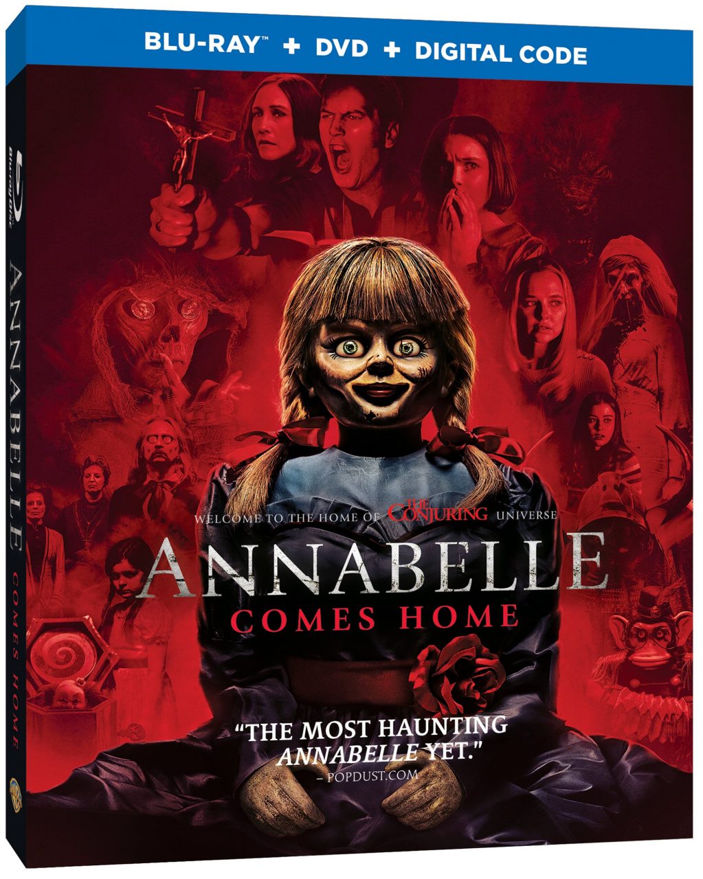Annabelle Comes Home Blu-Ray Combo Pack cover (Warner Bros. Home Entertainment)
