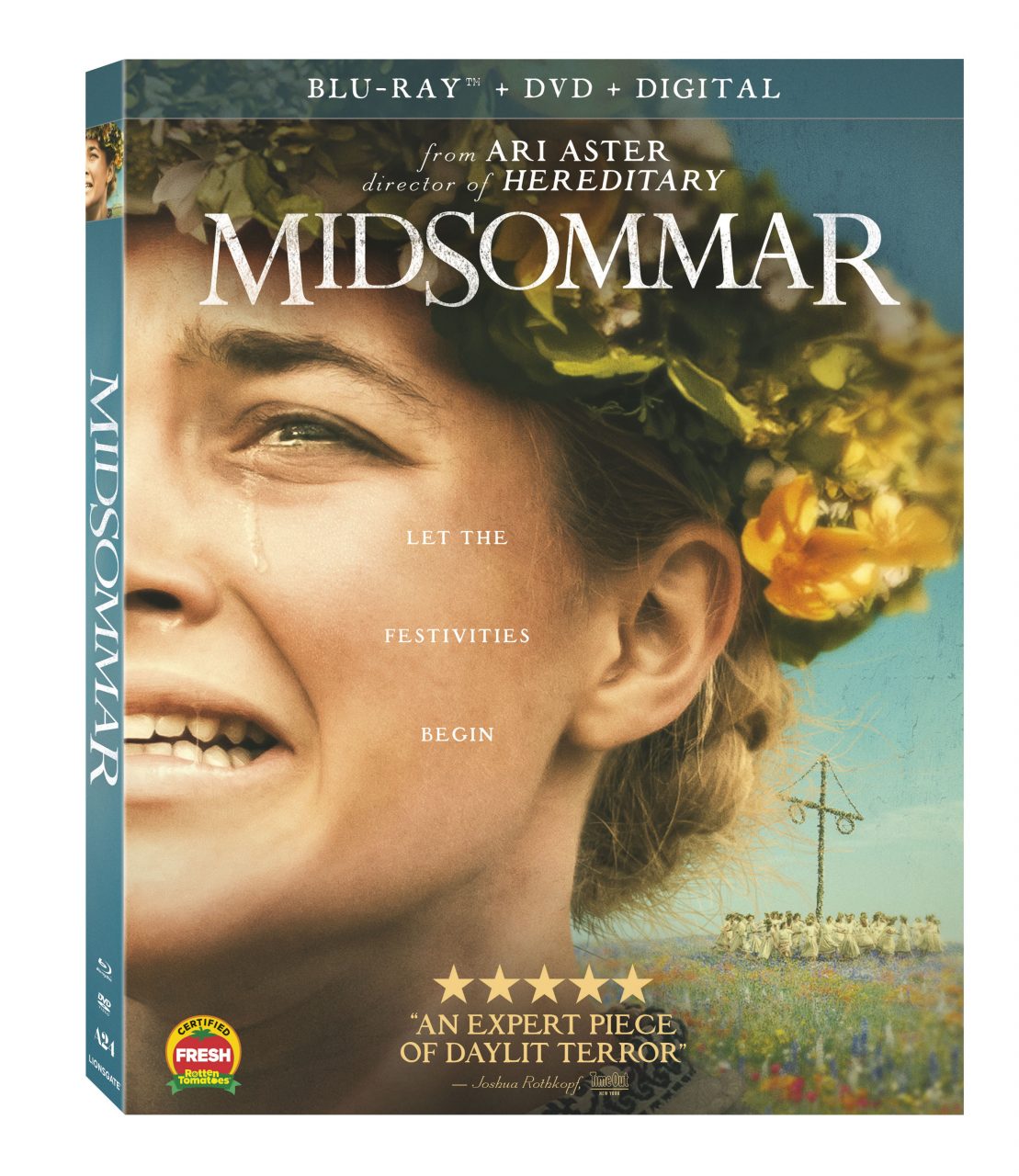 Midsommar Blu-Ray Combo Pack cover (Lionsgate Home Enteretainment)