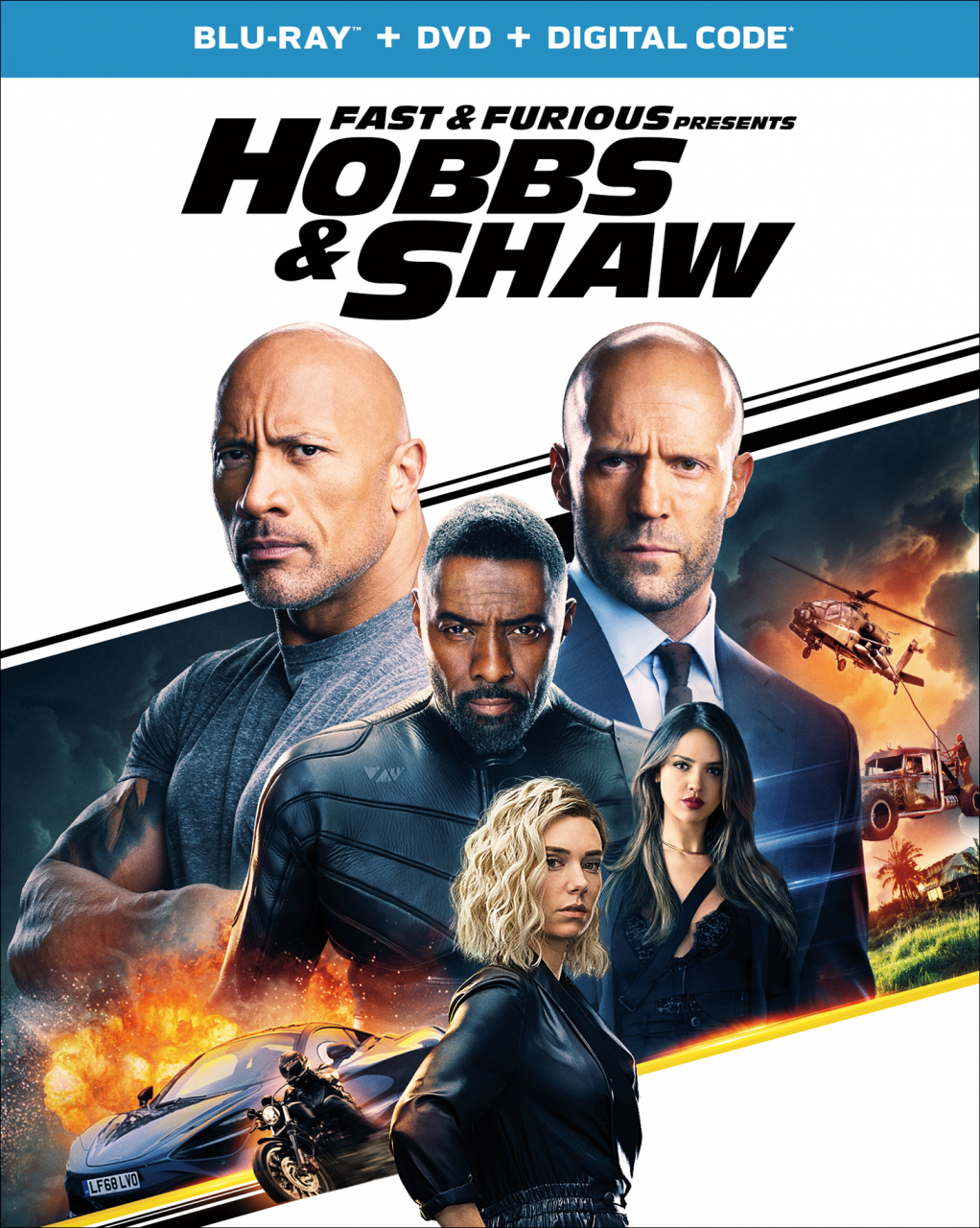 Fast & Furious presents Hobbs & Shaw Blu-Ray Combo Pack cover (Universal Pictures Home Entertainment)
