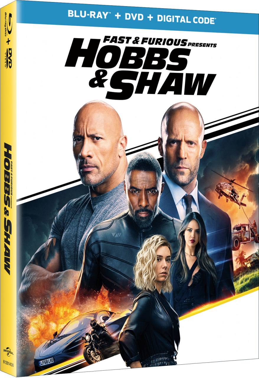Fast & Furious presents Hobbs & Shaw Blu-Ray Combo Pack cover (Universal Pictures Home Entertainment)