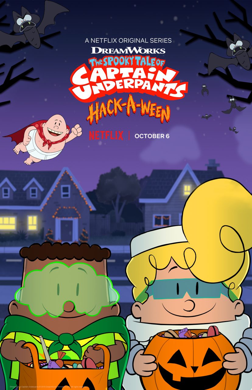 DreamWorks The Spooky Tales Of Captain Underpants: Hack-A-Ween poster (Netflix/DreamWorks Animation)