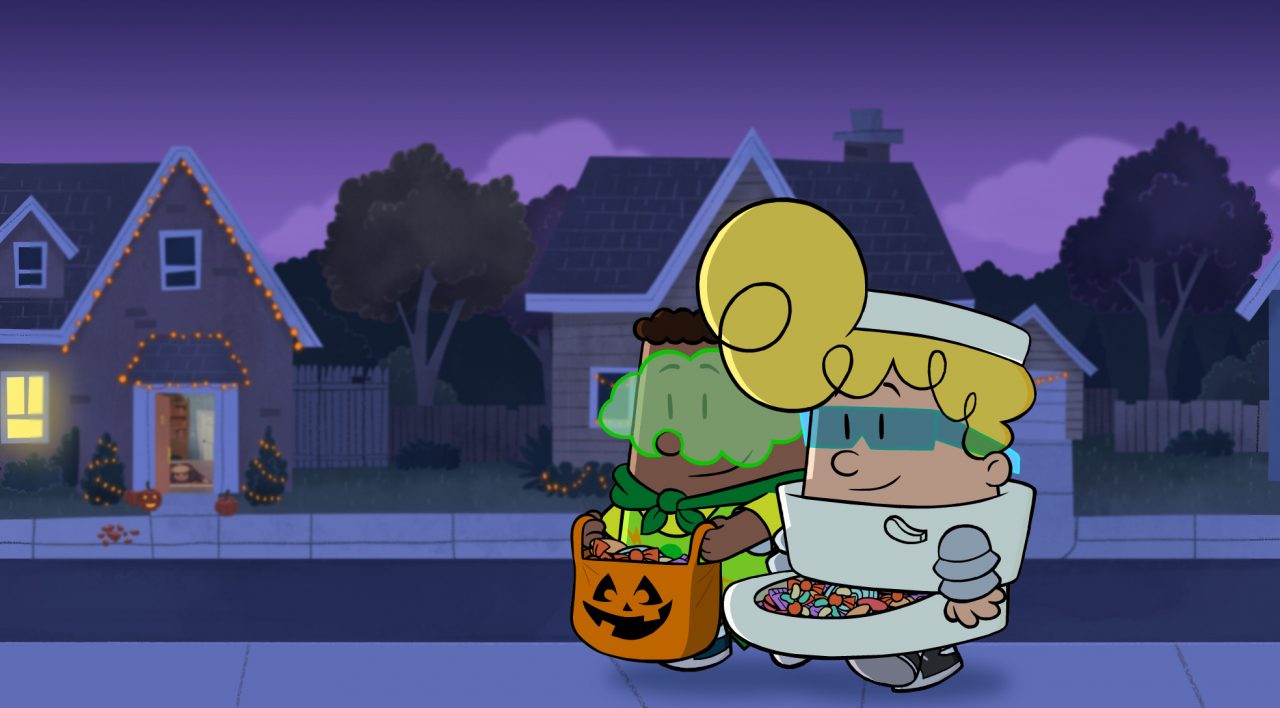 DreamWorks The Spooky Tales Of Captain Underpants: Hack-A-Ween still (Netflix/DreamWorks Animation)