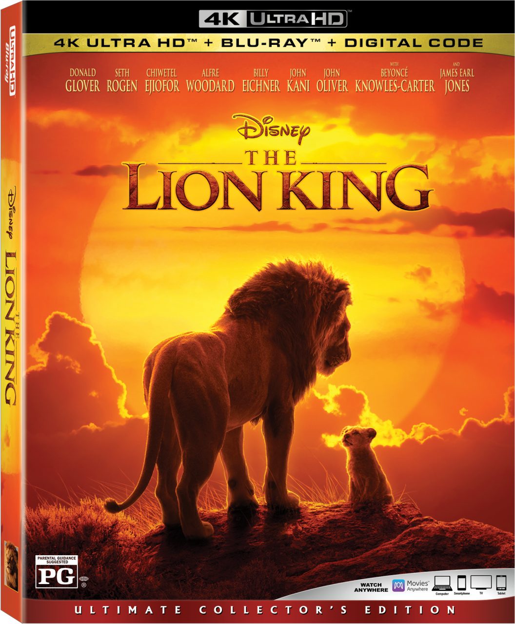 The Lion King 4K Ultra HD Combo Pack cover (Walt Disney Studios Home Entertainment)