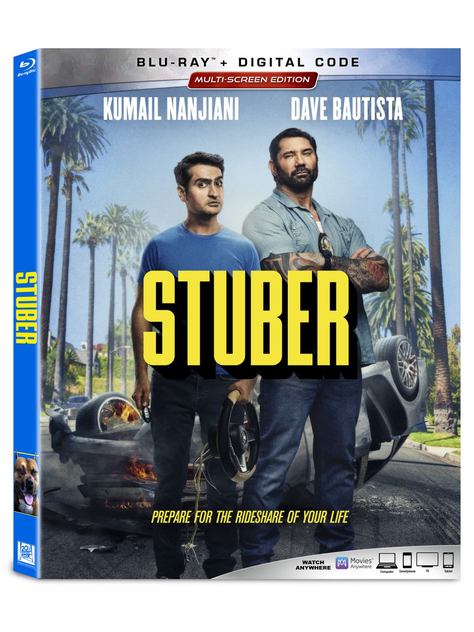 STUBER Blu-Ray Combo Pack cover (20th Century Fox Home Entertainment)